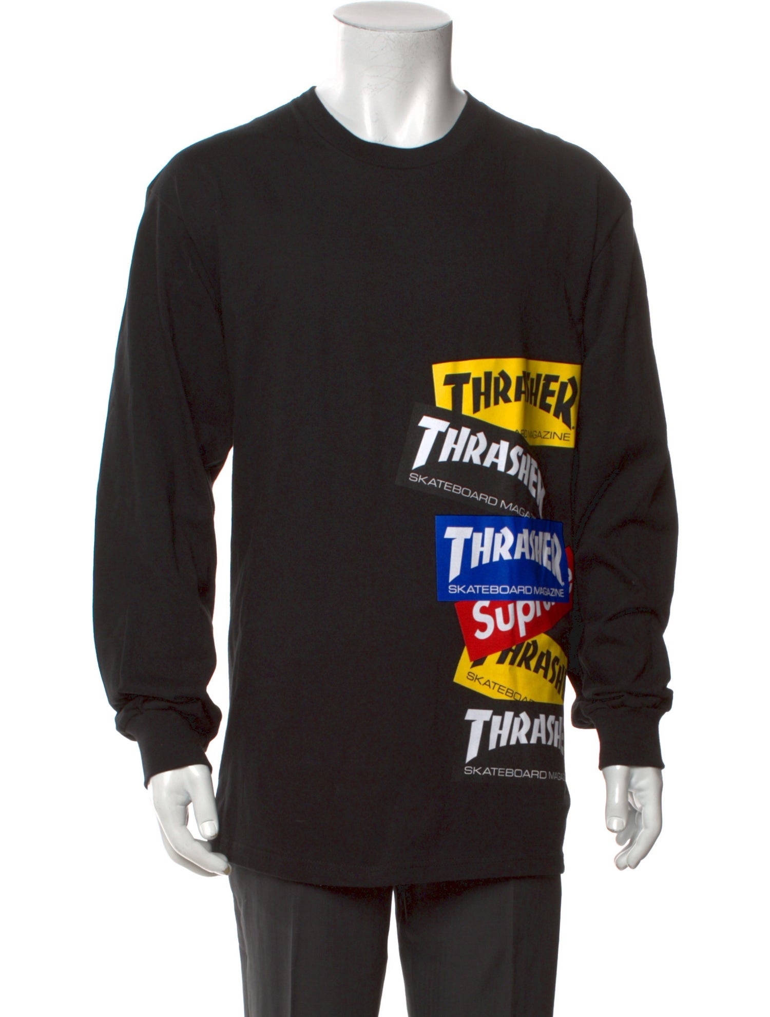 Supreme x Thrasher Graphic Print Crew Neck T-Shirt