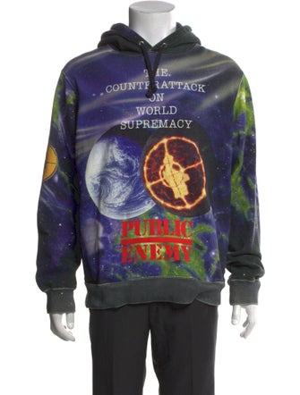 Supreme x Undercover Public Enemy Graphic Print Hoodie