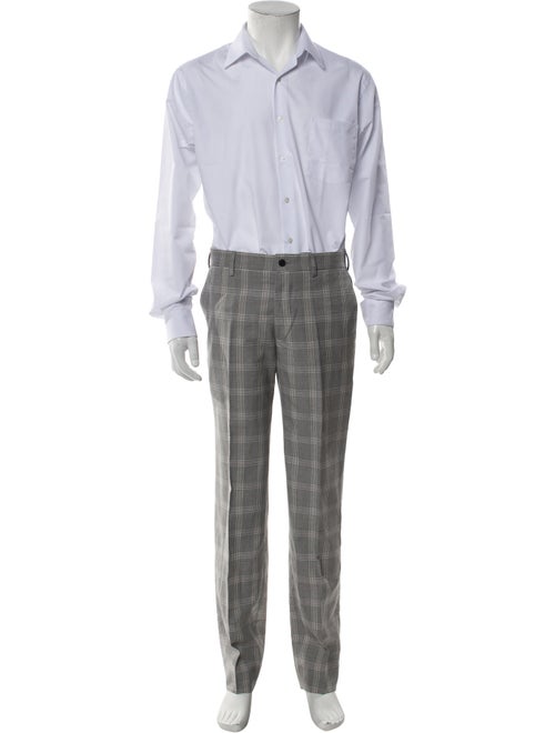 Simon Spurr Wool Plaid Print Two-Piece Suit