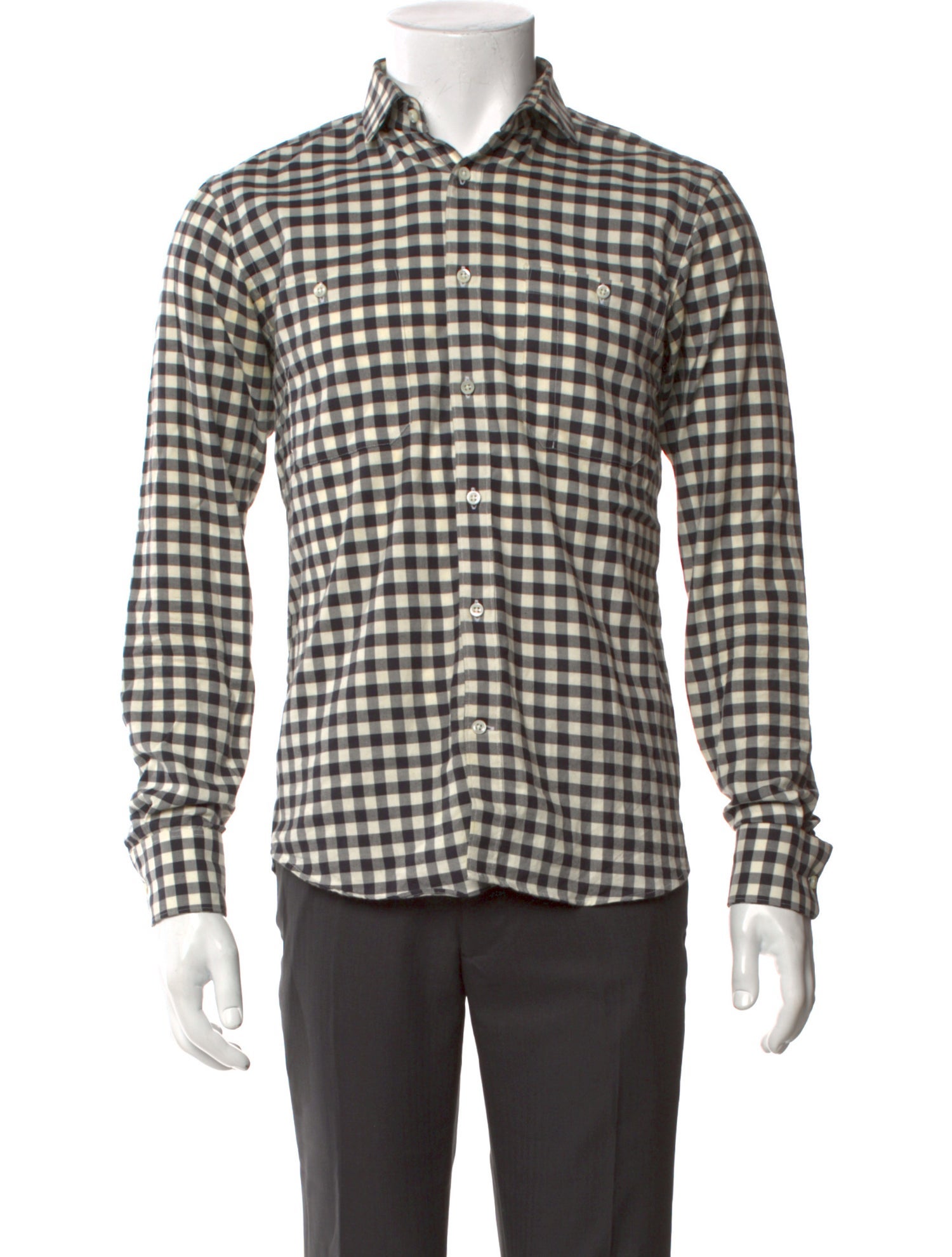 Simon Spurr Plaid Print Long Sleeve Shirt