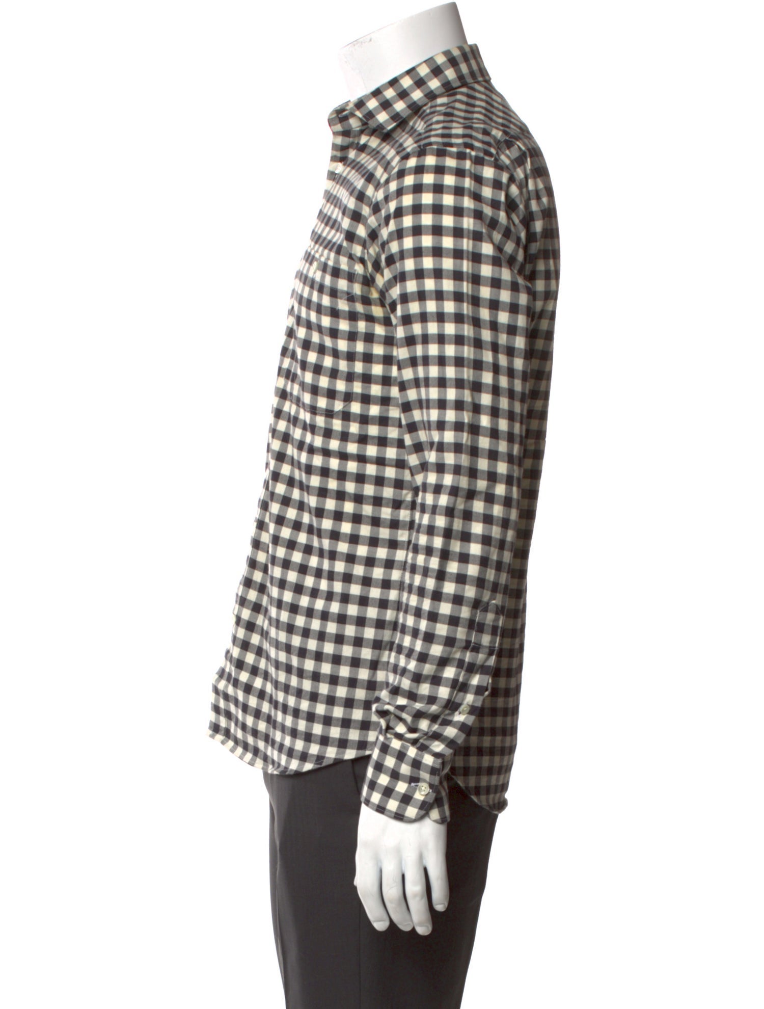 Simon Spurr Plaid Print Long Sleeve Shirt