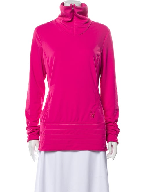 Spyder Turtleneck Long Sleeve Sweatshirt Pink