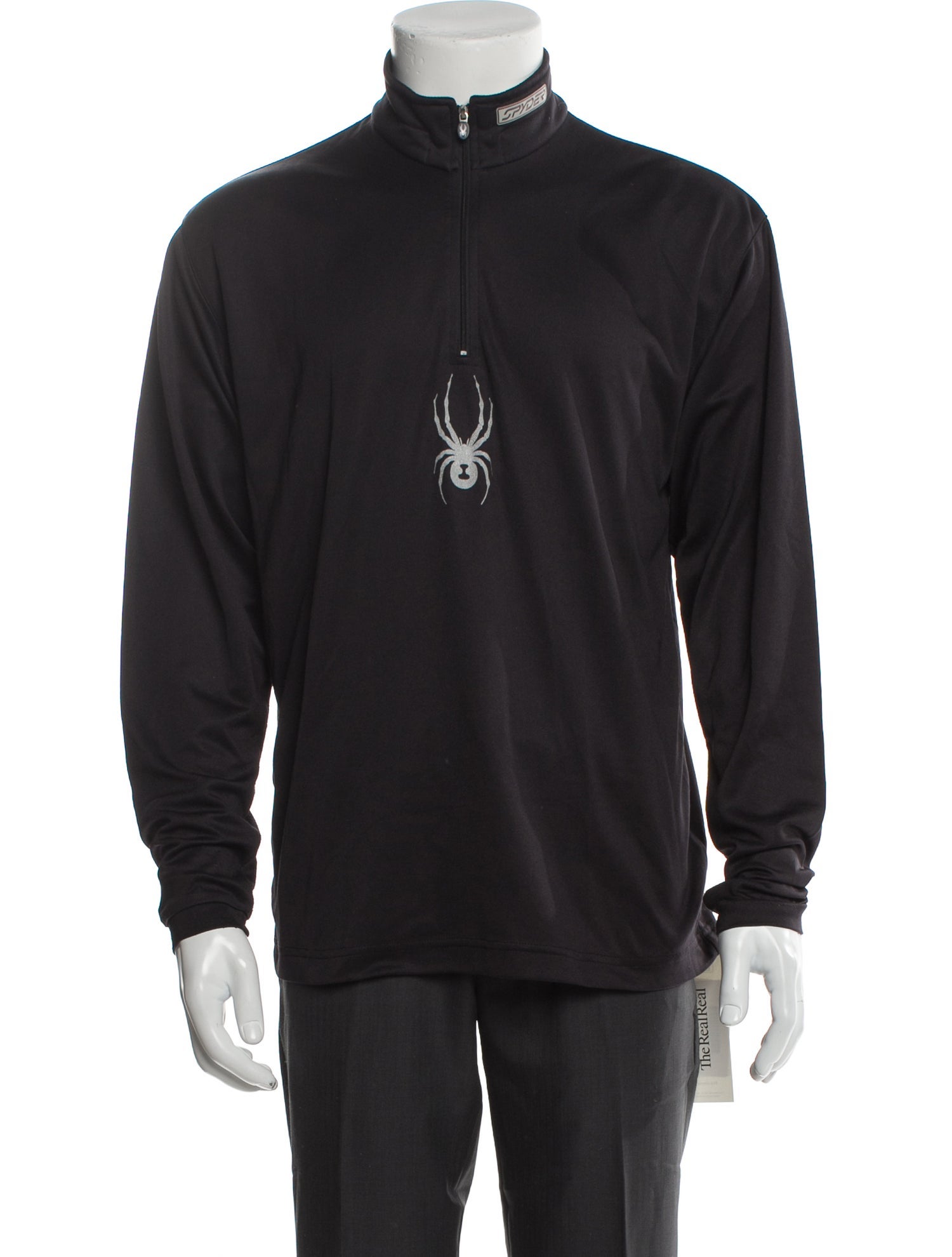 Spyder Graphic Print Turtleneck Henley