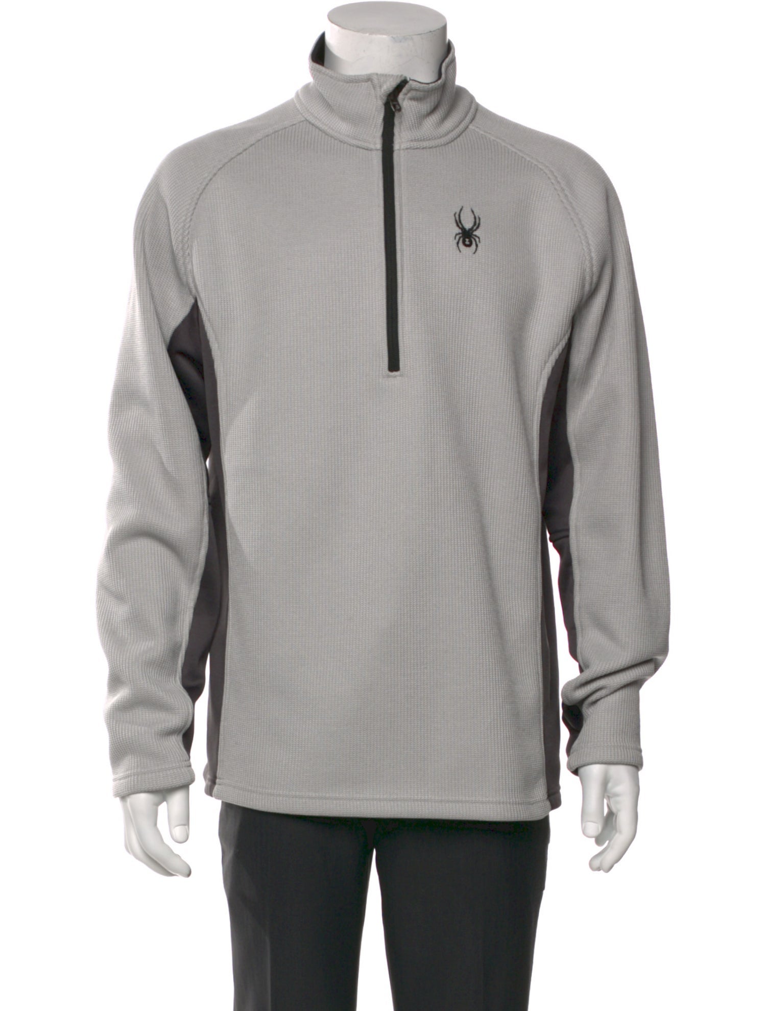 Spyder Colorblock Pattern Mock Neck Sweatshirt