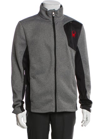 Spyder Colorblock Pattern Turtleneck Cardigan