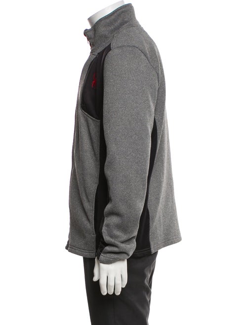 Spyder Colorblock Pattern Turtleneck Cardigan