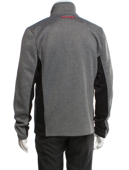 Spyder Colorblock Pattern Turtleneck Cardigan