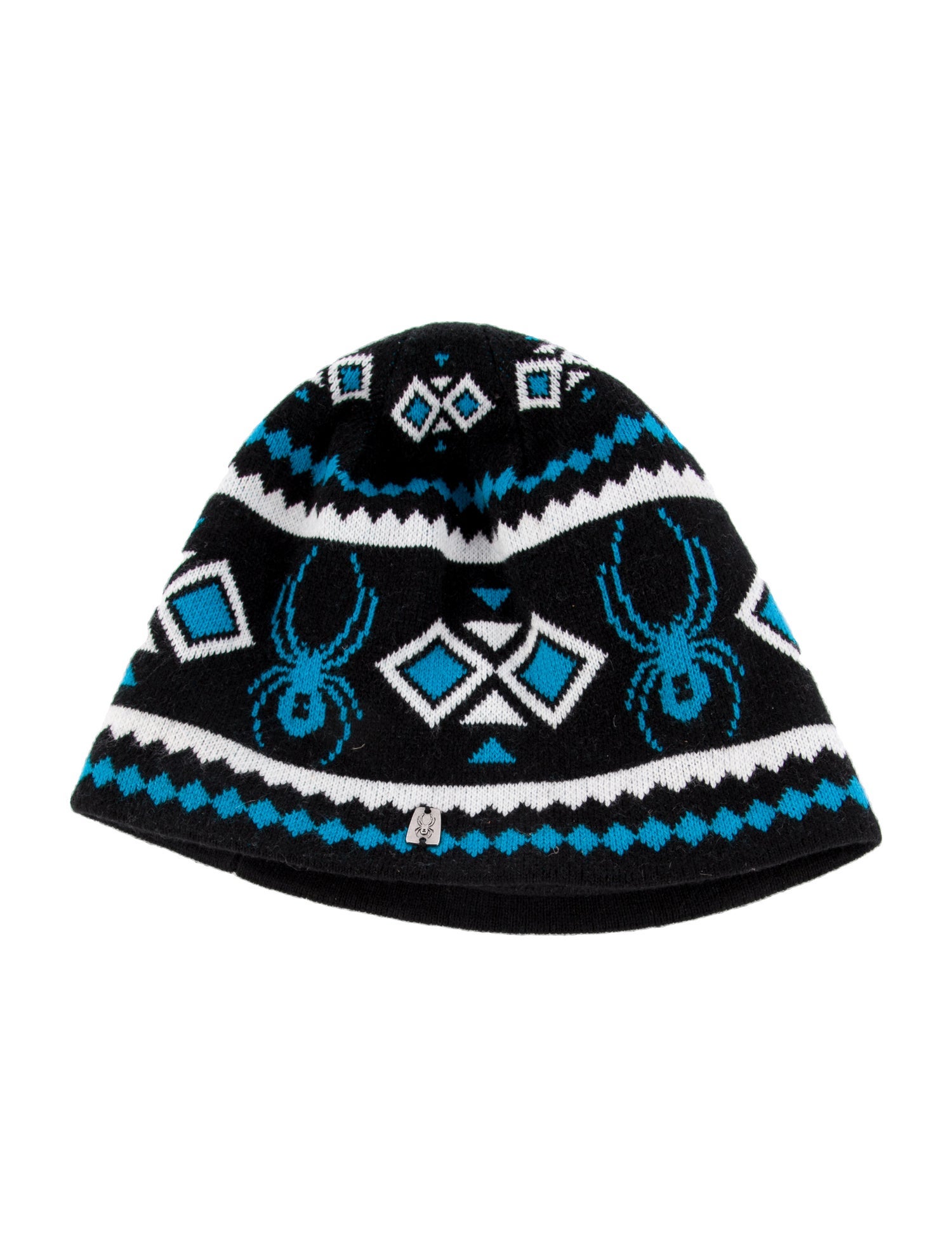Spyder Patterned Logo Knit Hat