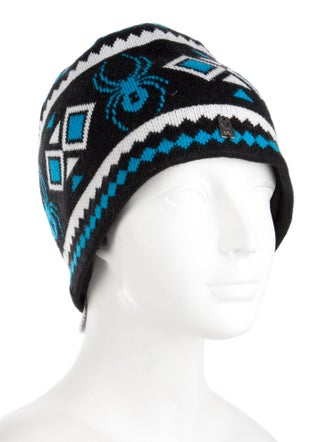 Spyder Patterned Logo Knit Hat