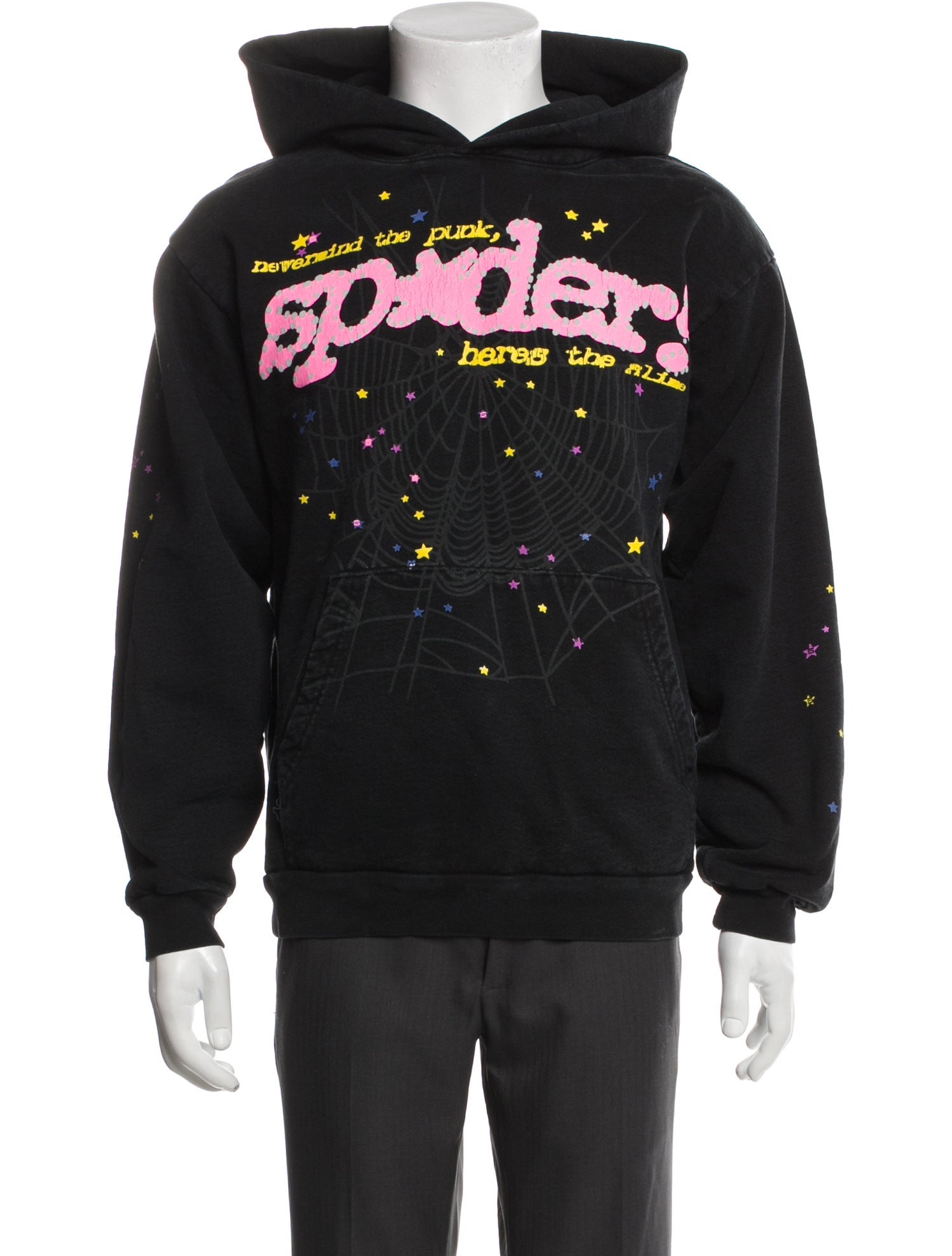 Spider Worldwide x Young Thug Graphic Print Crew Neck Hoodie