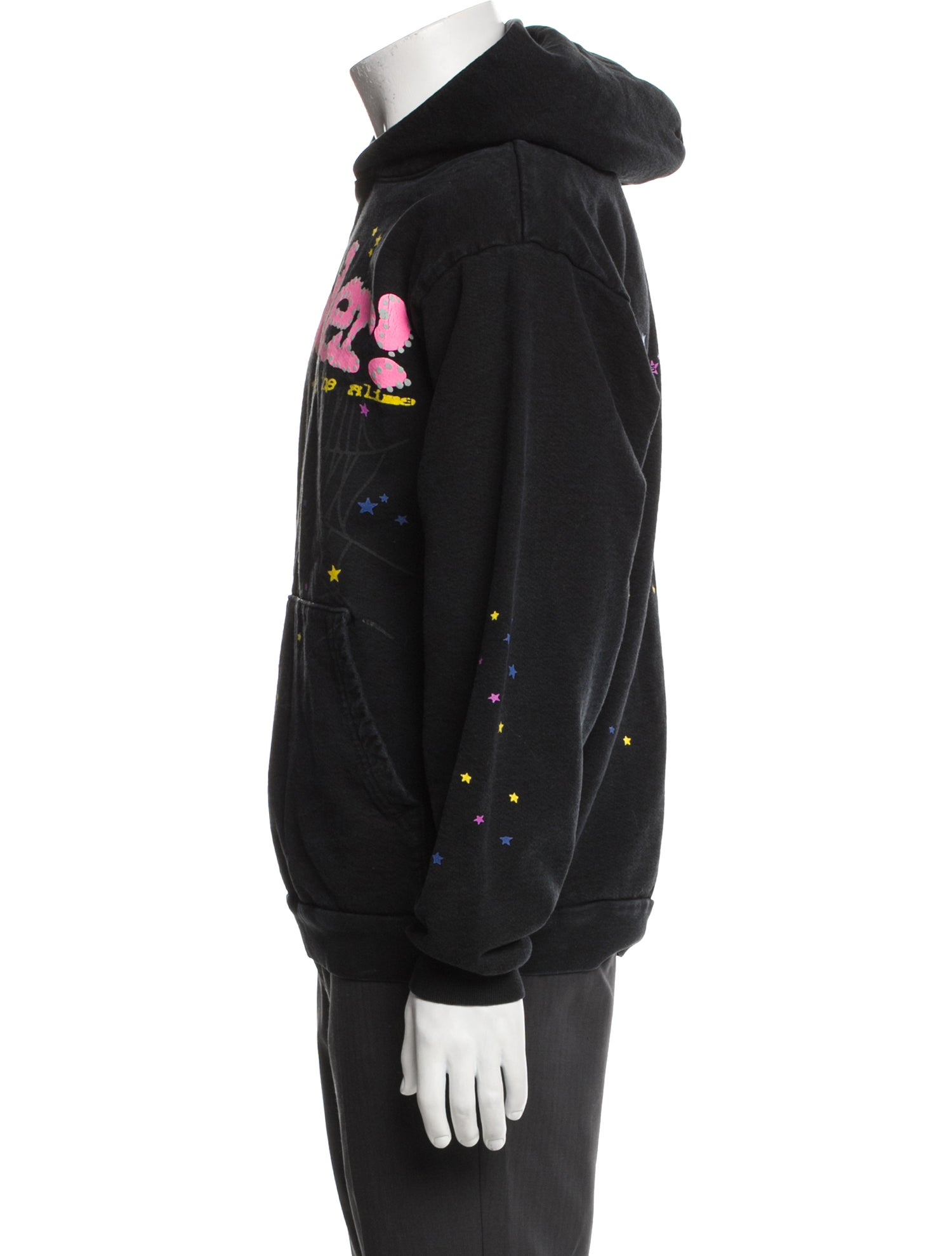 Spider Worldwide x Young Thug Graphic Print Crew Neck Hoodie