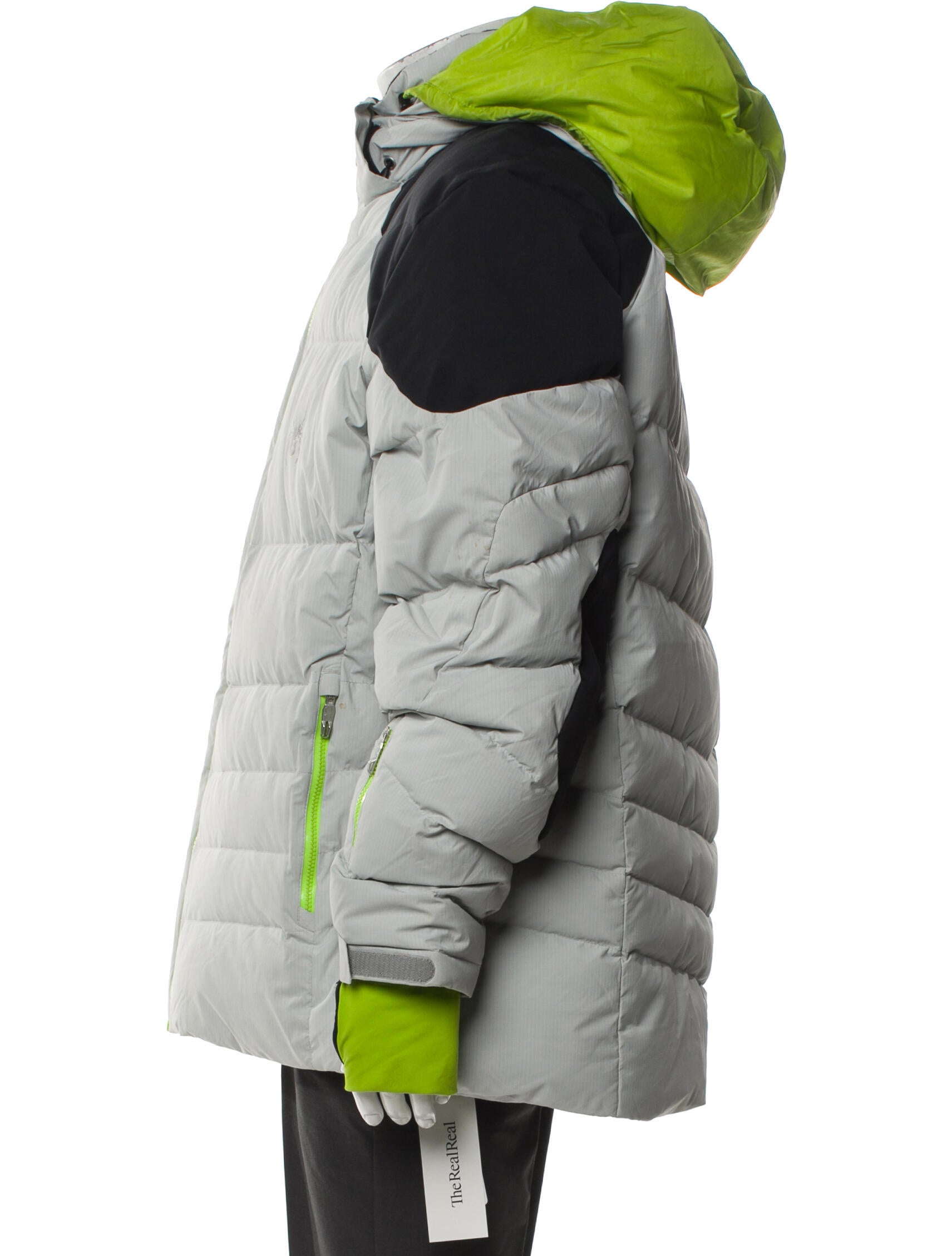 Spyder Colorblock Pattern Puffer Coat