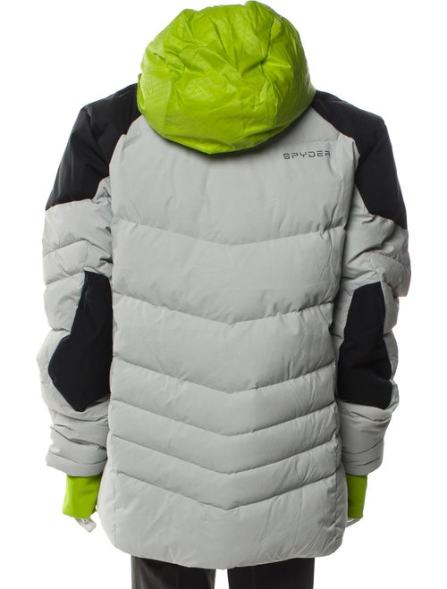 Spyder Colorblock Pattern Puffer Coat