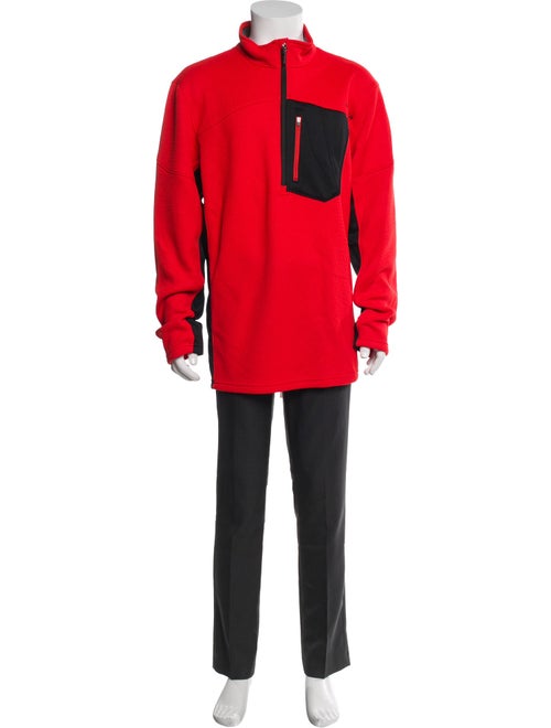 Spyder Colorblock Pattern Turtleneck Polo Sweater