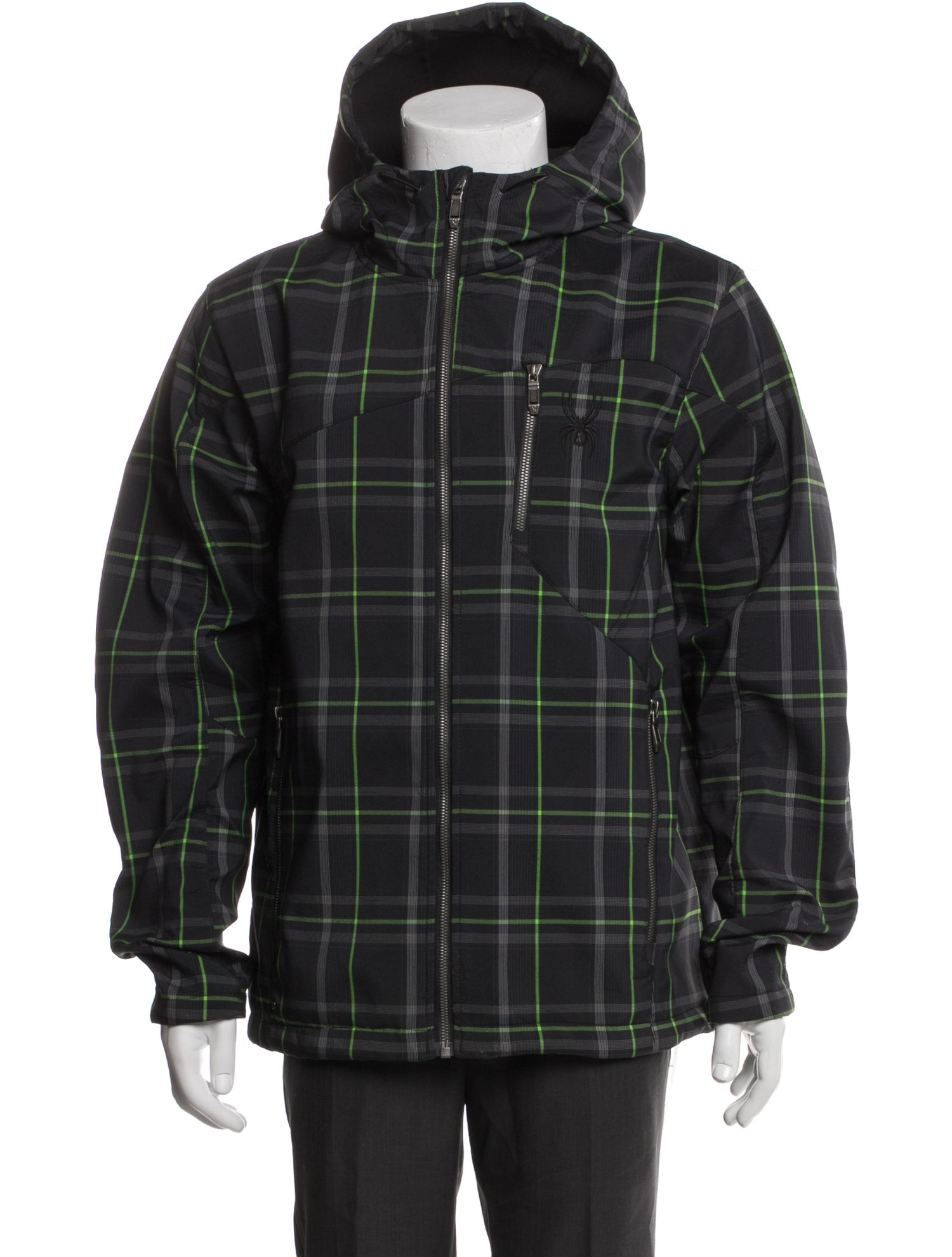 Spyder Plaid Print Parka