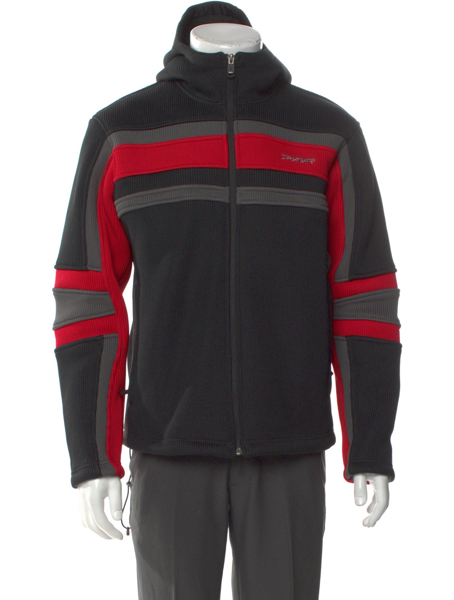 Spyder Striped Turtleneck Cardigan