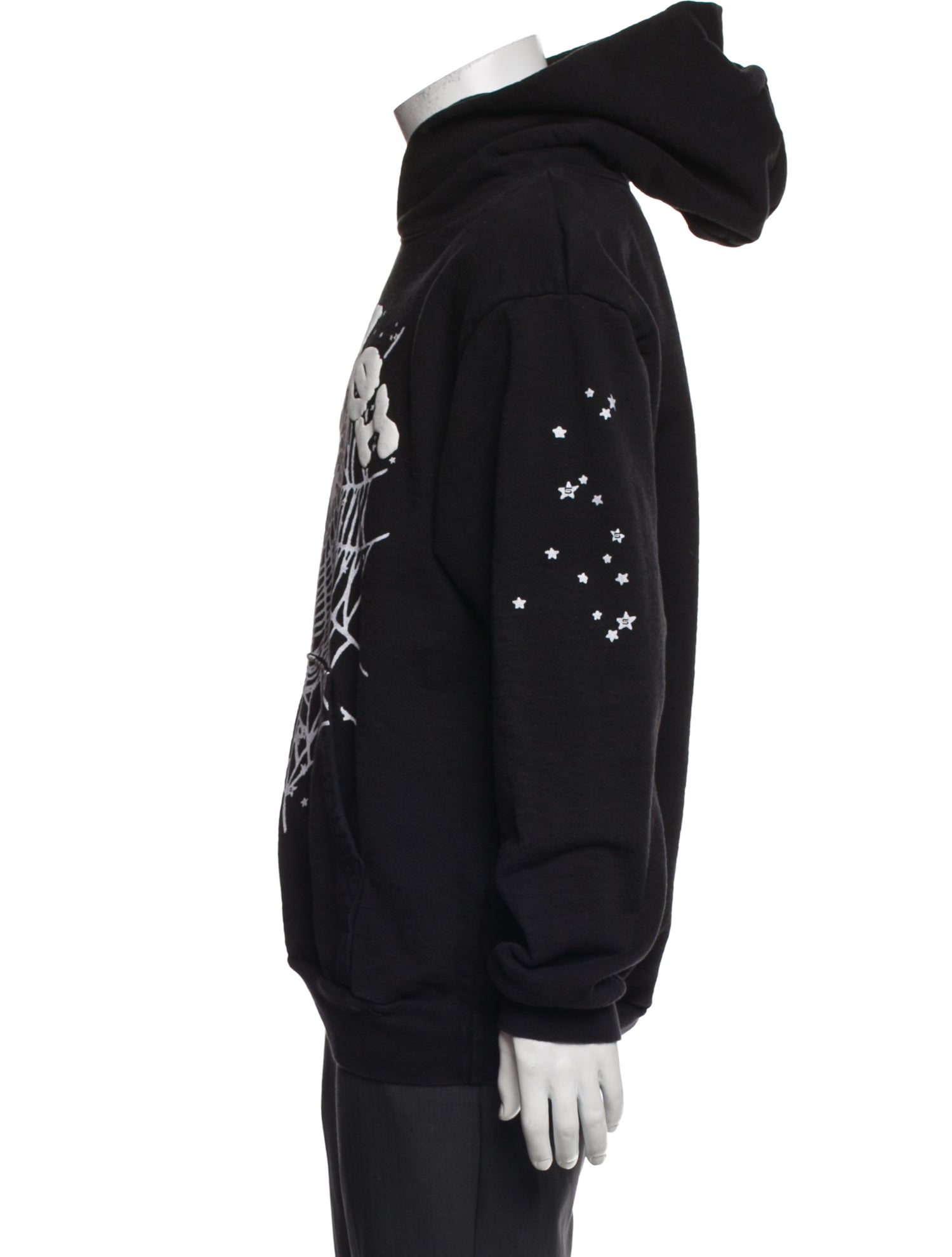 Sp5der Graphic Print Crew Neck Hoodie