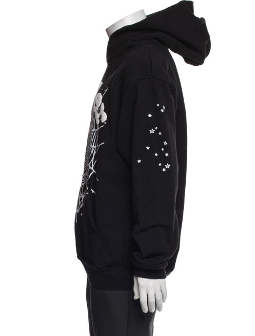 Sp5der Graphic Print Crew Neck Hoodie