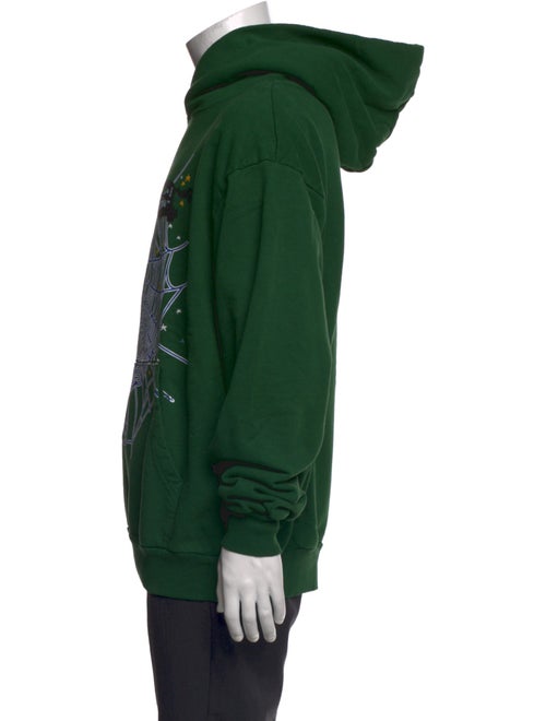 Sp5der Graphic Print Crew Neck Hoodie