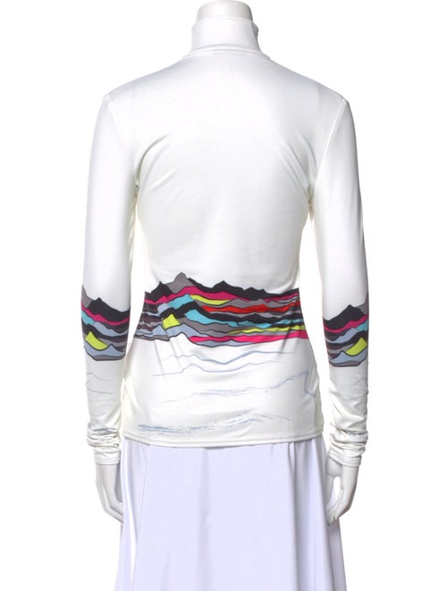 Spyder Graphic Print Mock Neck Top