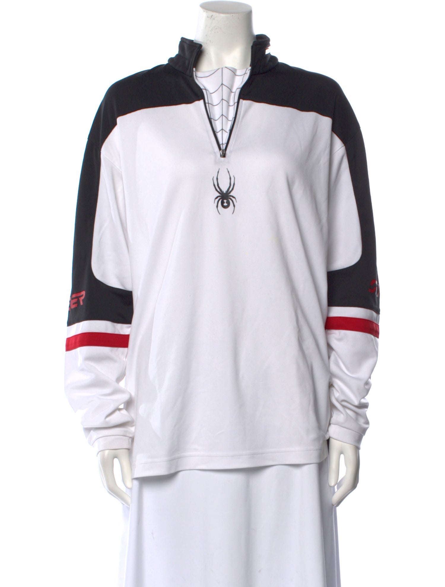 Spyder Graphic Print Mock Neck Sweatshirt