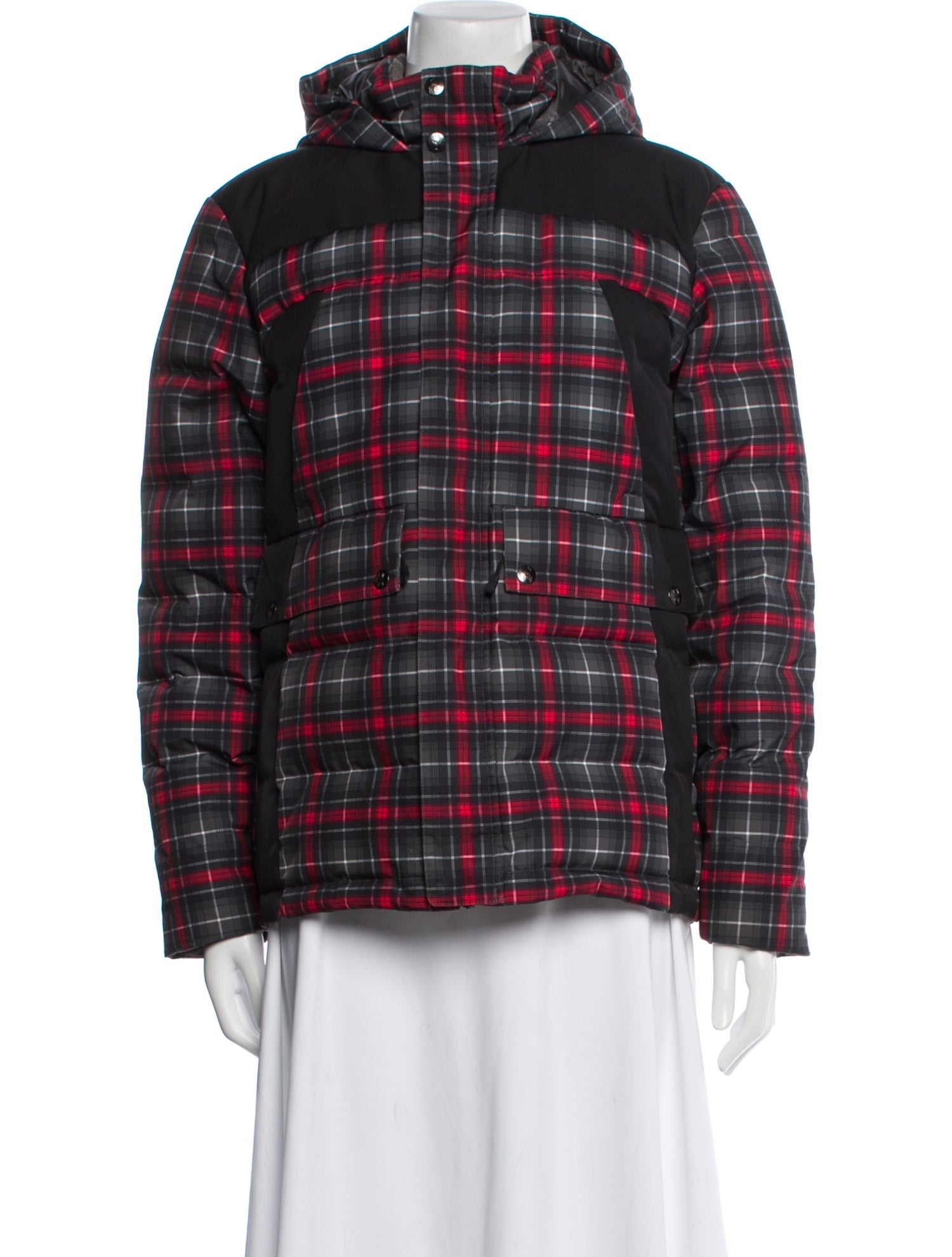 Spyder Plaid Print Down Jacket