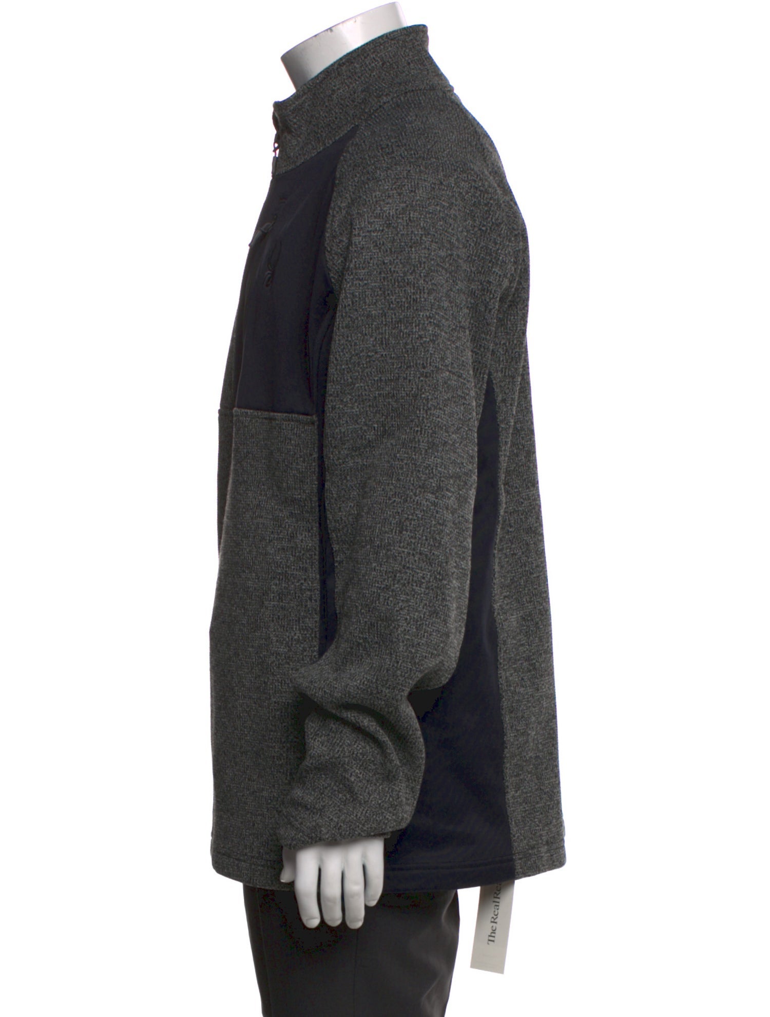 Spyder Colorblock Pattern Mock Neck Pullover