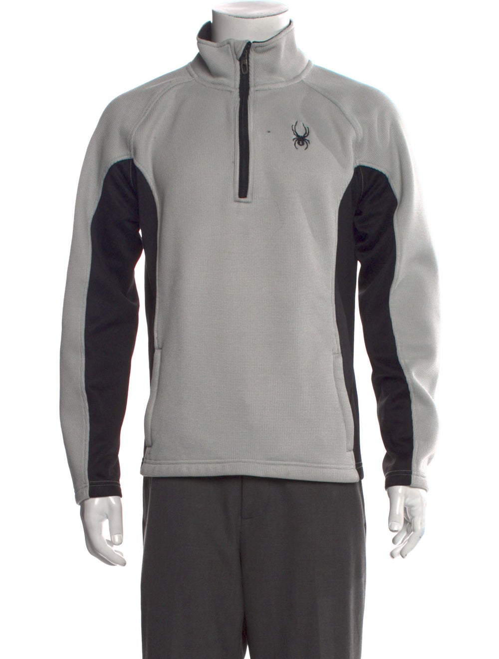 Spyder Colorblock Pattern Mock Neck Pullover - image 1