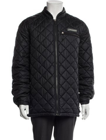 Pre-owned Spyder Puffer Coat In Gray