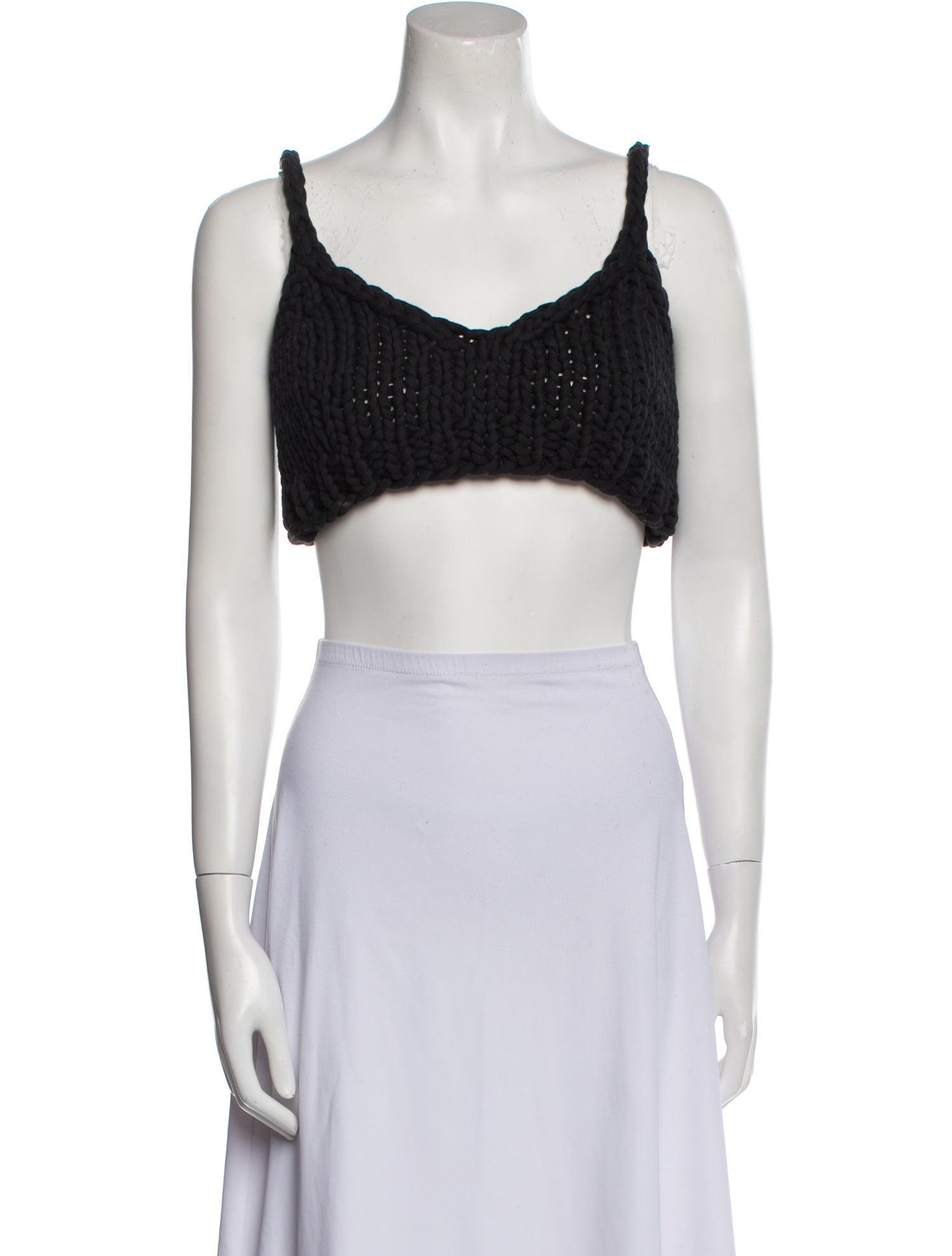 Spencer New York Scoop Neck Sleeveless Crop Top
