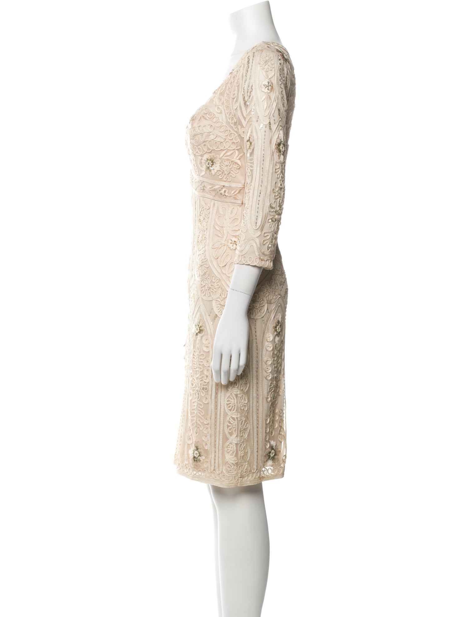 Sue Wong Printed Knee-Length Dress