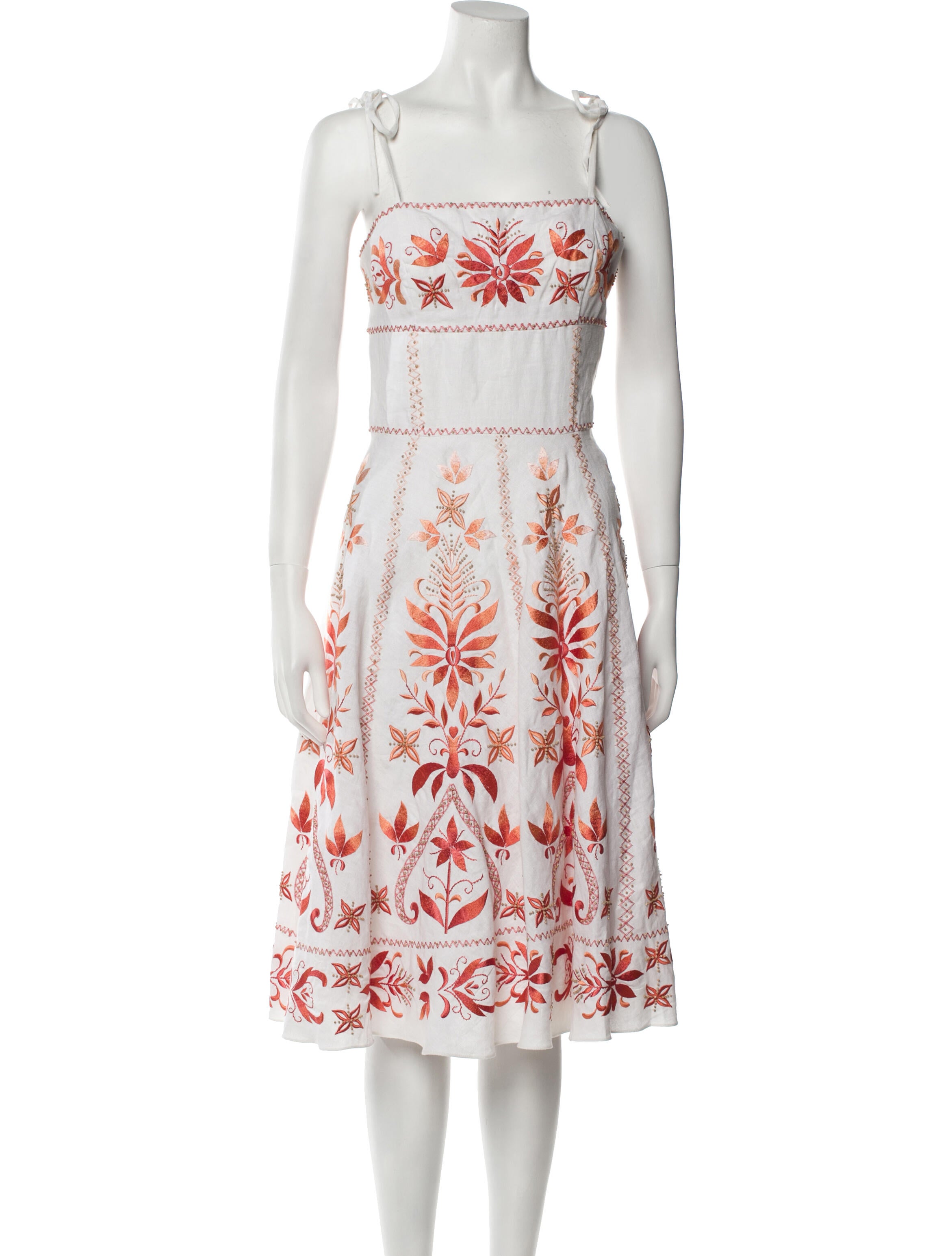 Hobbs Dresses For Weddings Farm Rio Ainika Shell Linen-blend Maxi Dress  Farm Rio