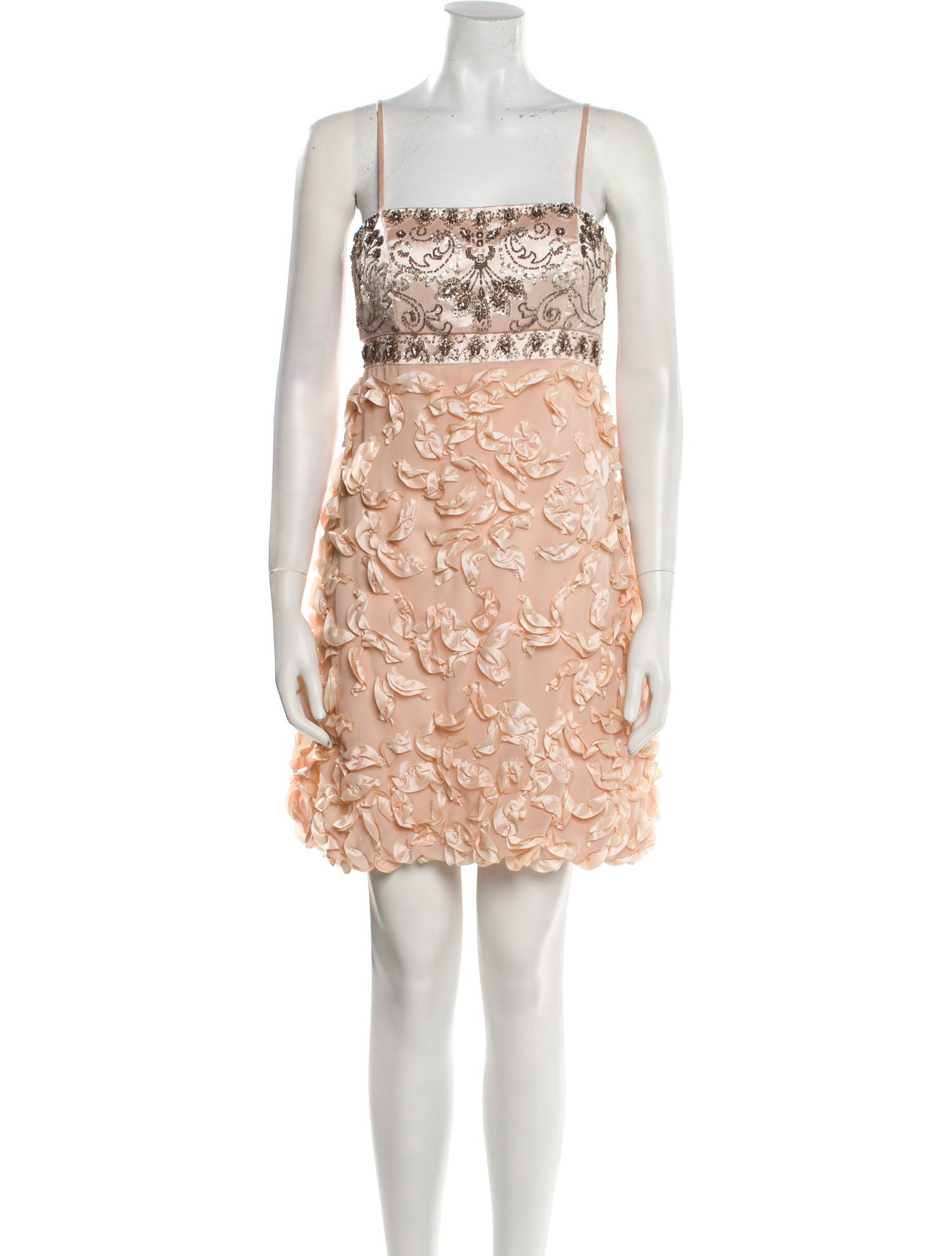 Sue Wong Lace Pattern Mini Dress
