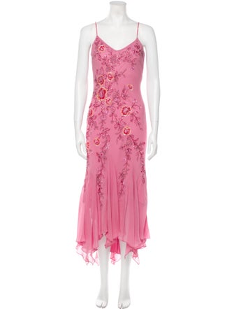 Sue Wong Silk Long Dress