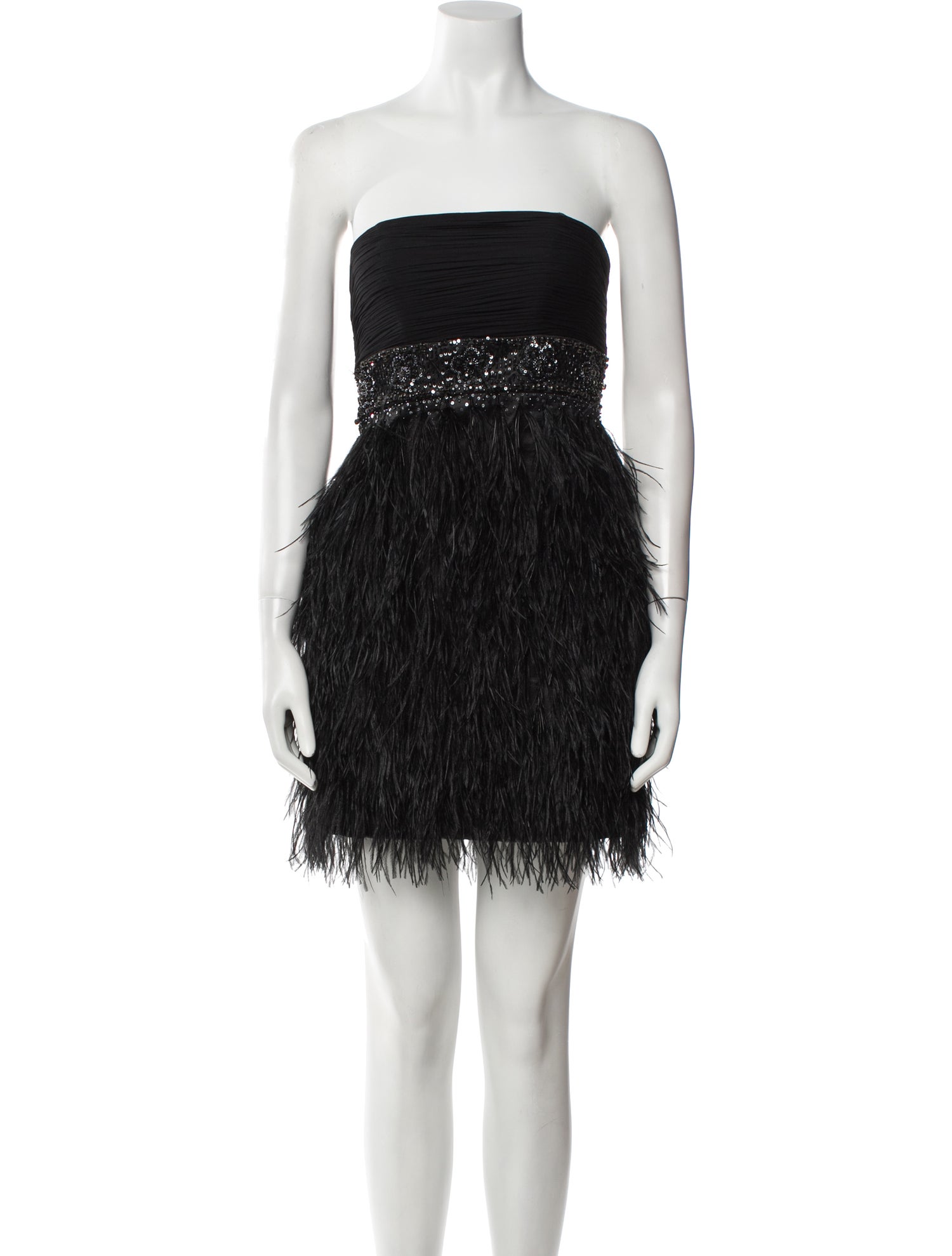 Sue Wong Strapless Mini Dress