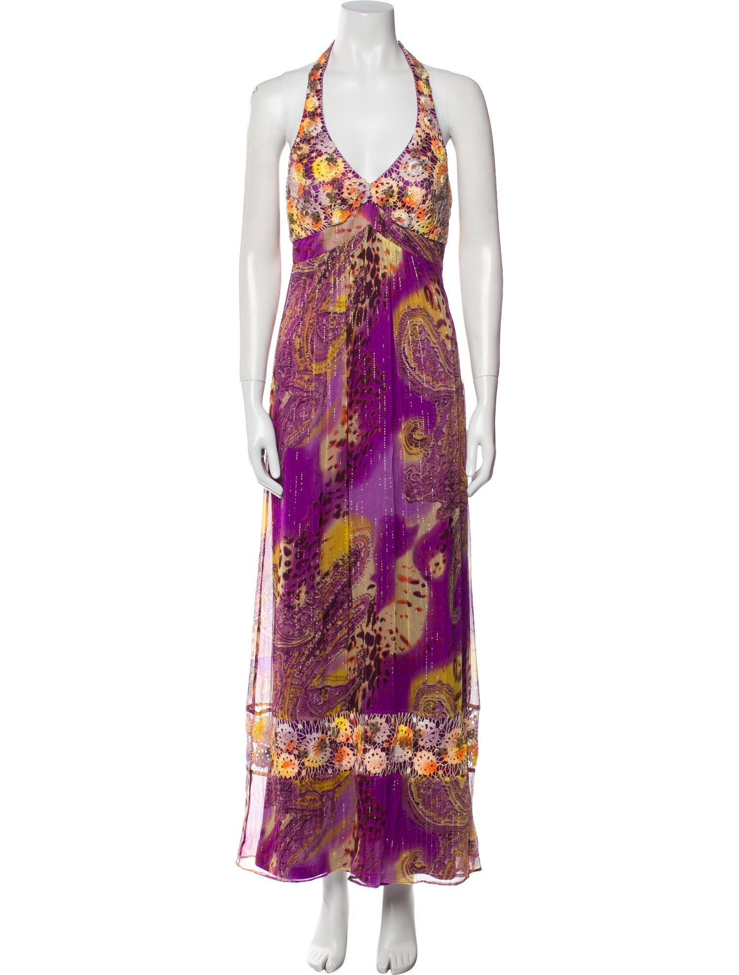 Sue Wong Silk Long Dress