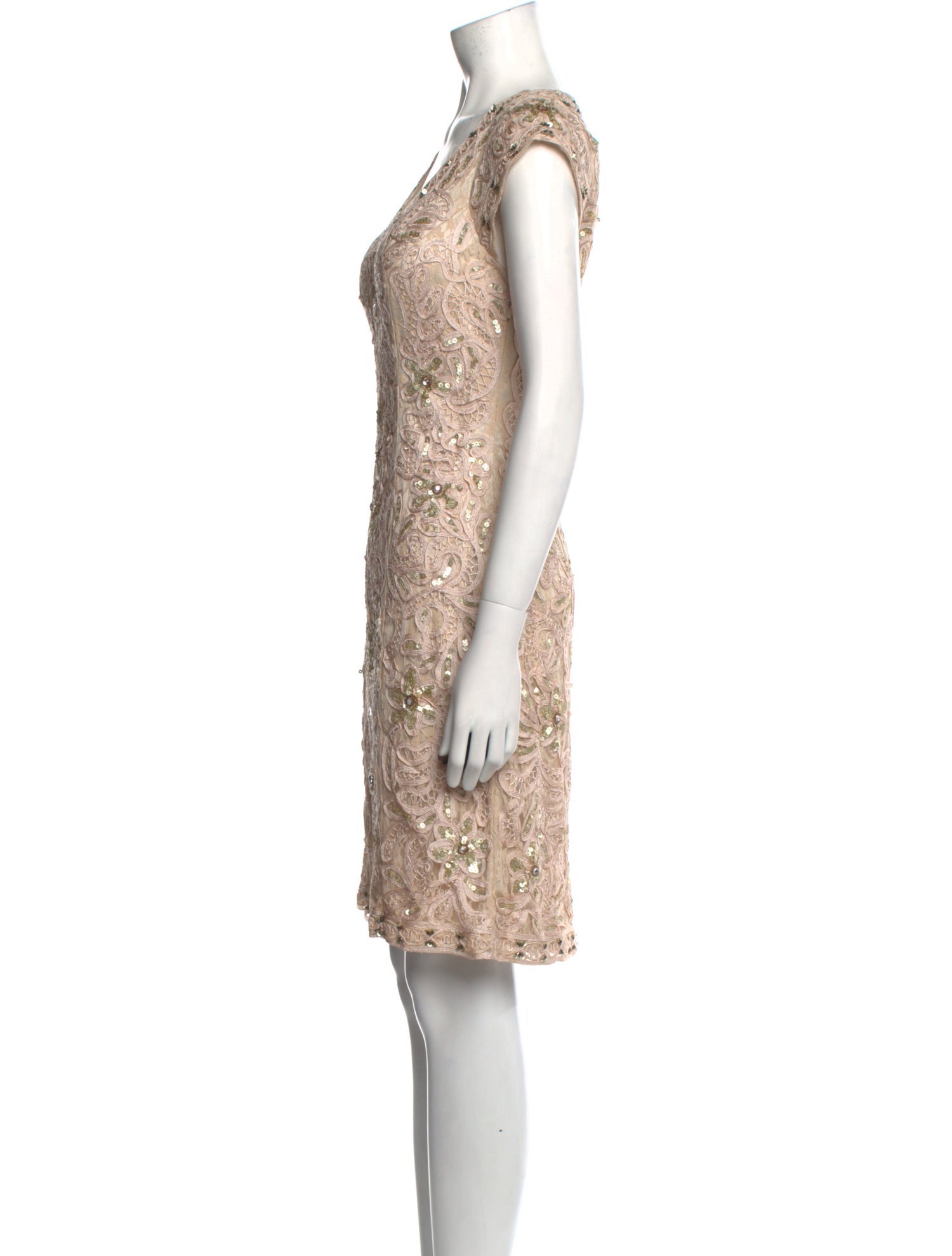 Sue Wong Nylon Knee-Length Dress