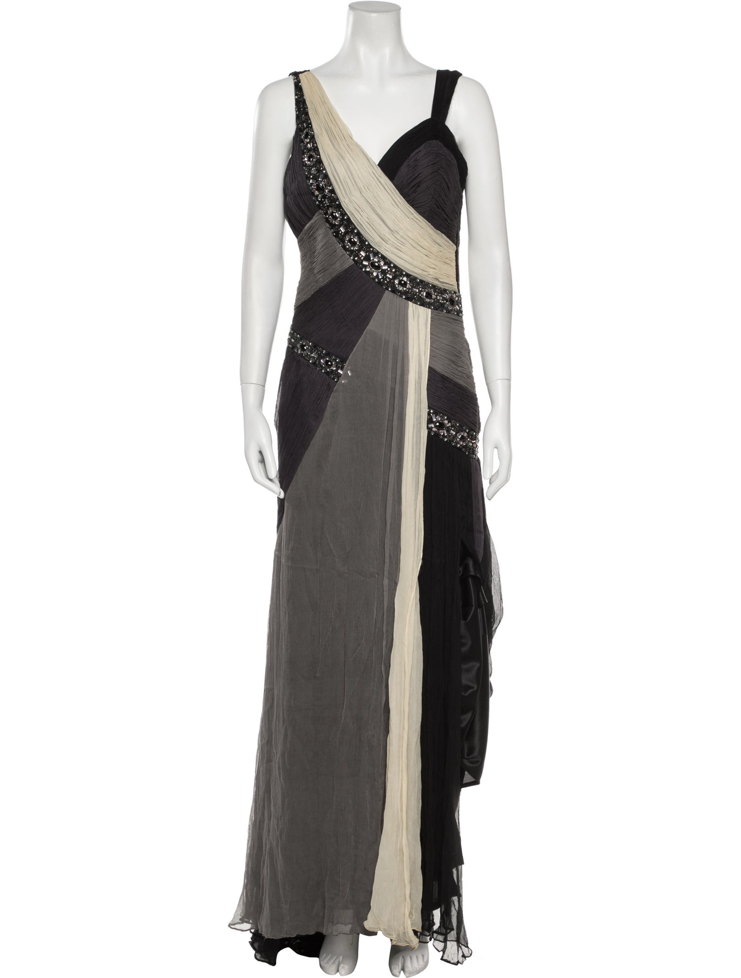 Sue Wong Silk Long Dress
