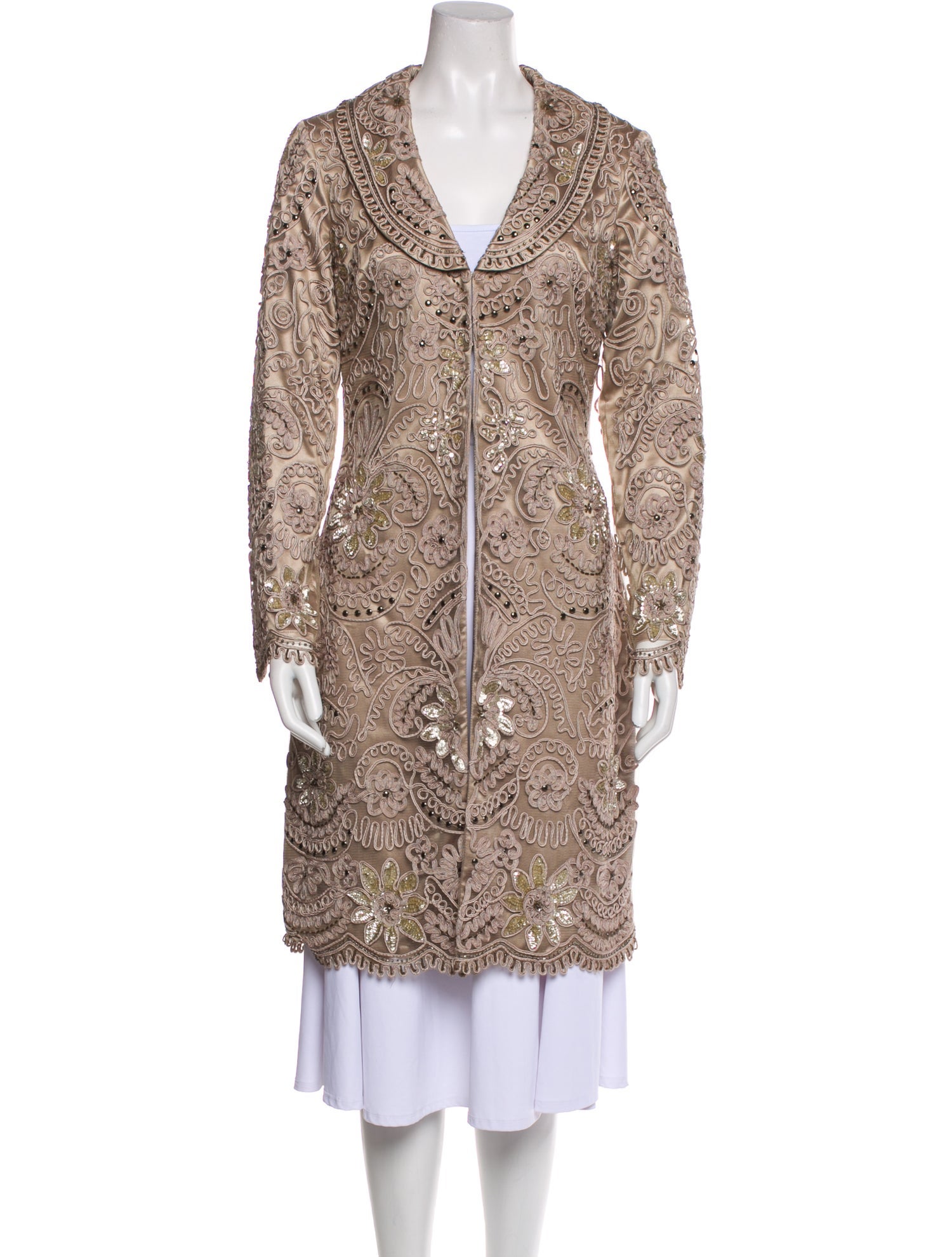 Sue Wong Floral Print Coat