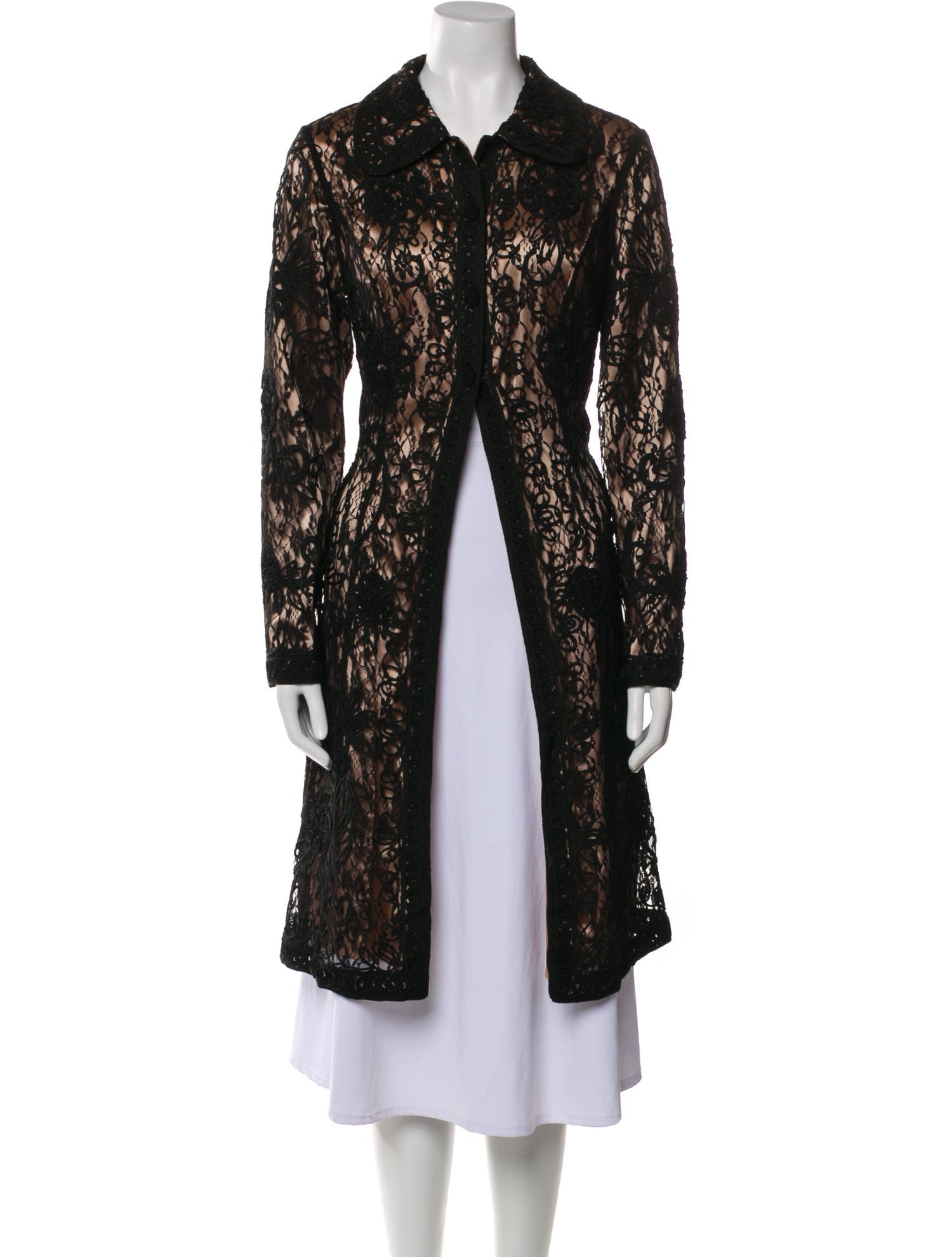 Sue Wong Nylon Lace Pattern Coat