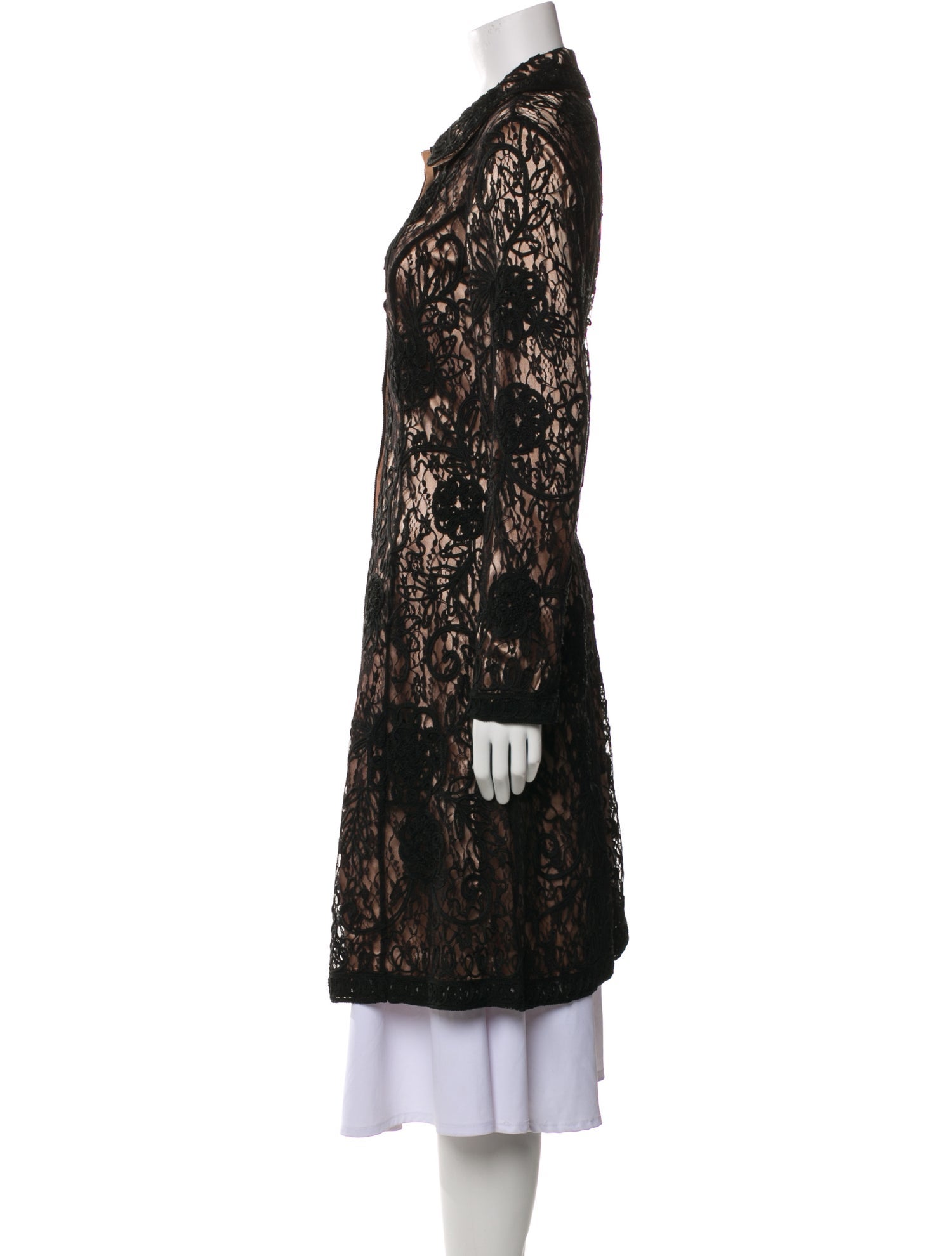 Sue Wong Nylon Lace Pattern Coat