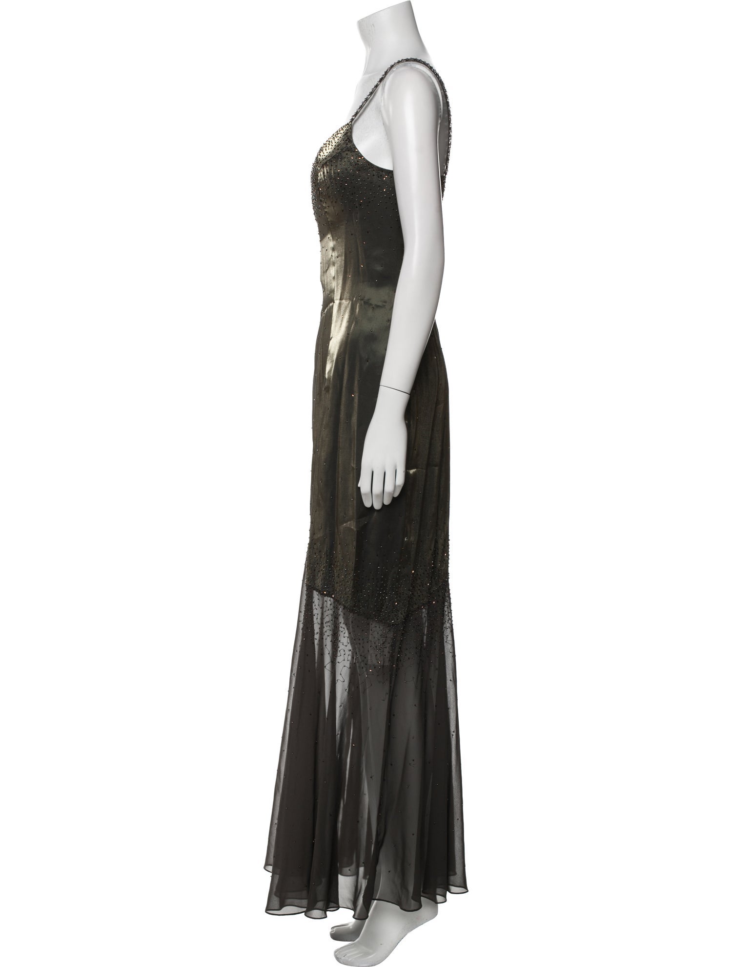 Sue Wong Square Neckline Long Dress w/ Tags