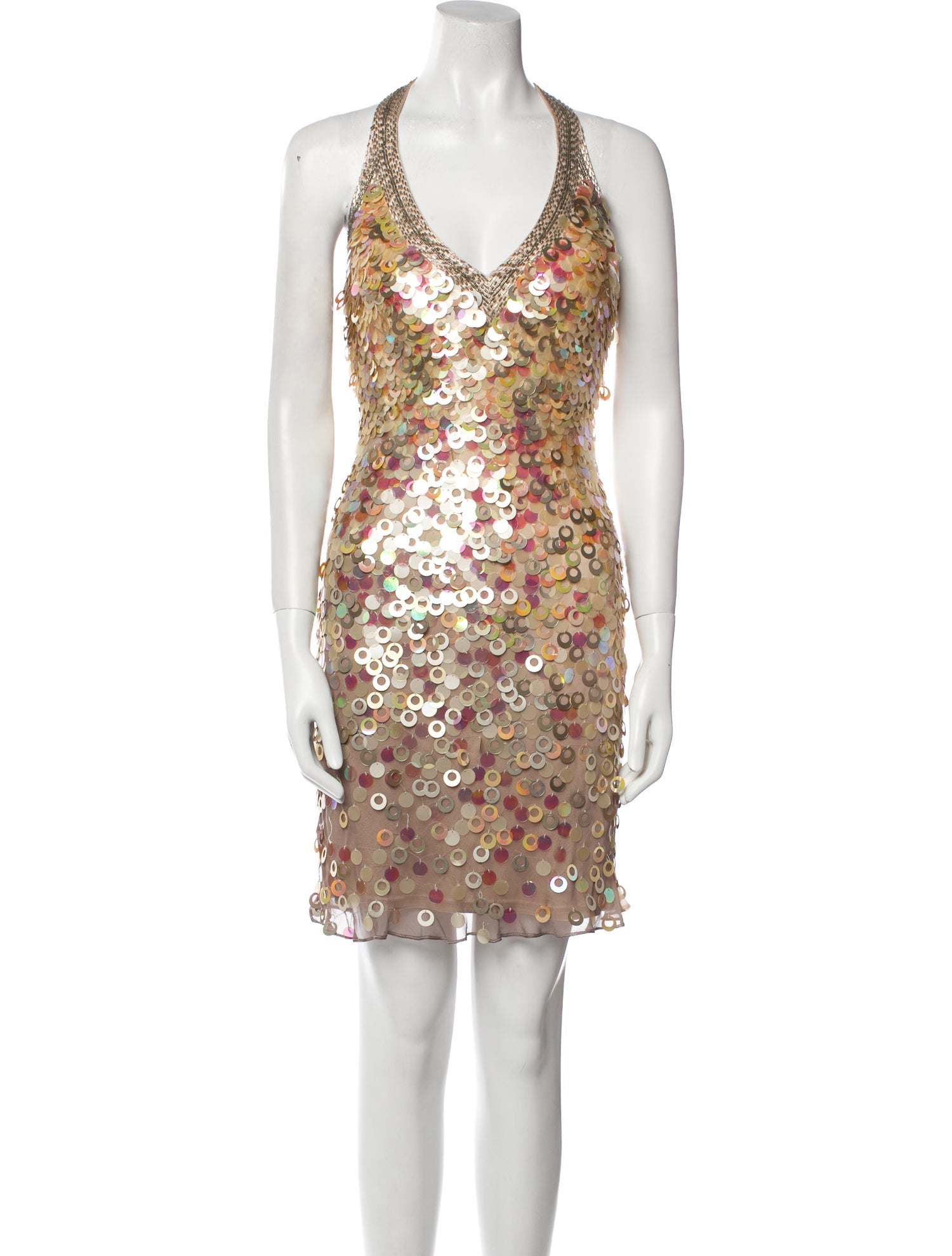 Sue Wong Silk Knee-Length Dress