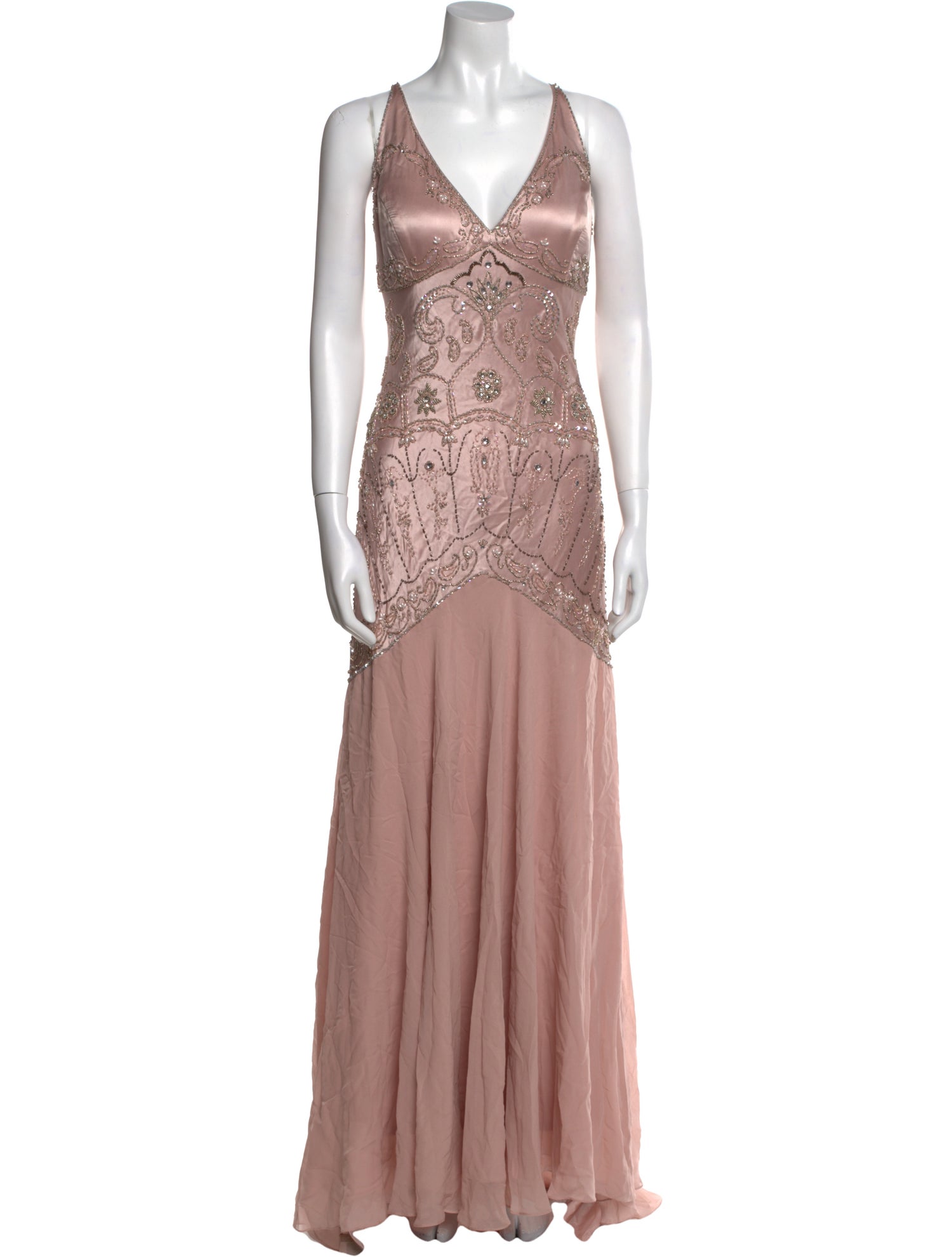 Sue Wong Silk Long Dress