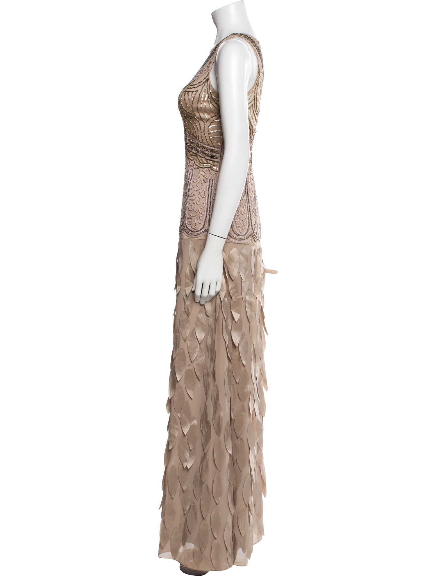 Sue Wong Printed Long Dress