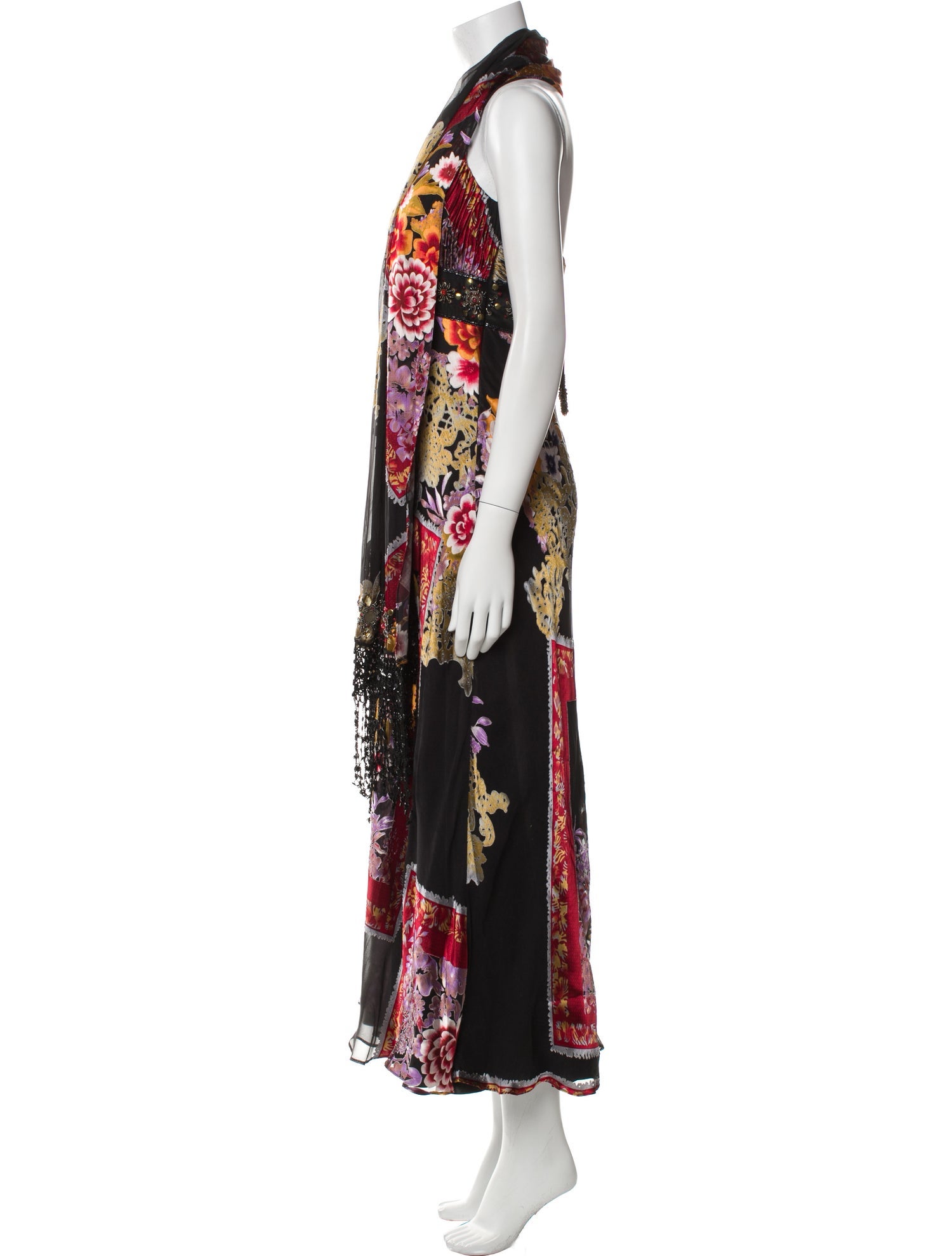 Sue Wong Printed Long Dress