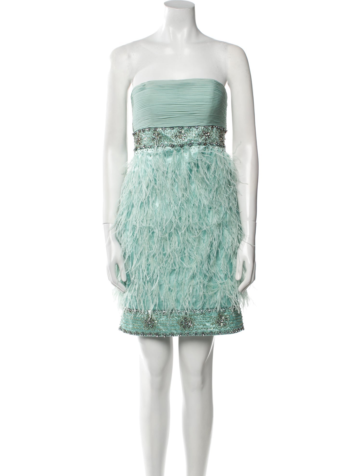 Sue Wong Strapless Mini Dress