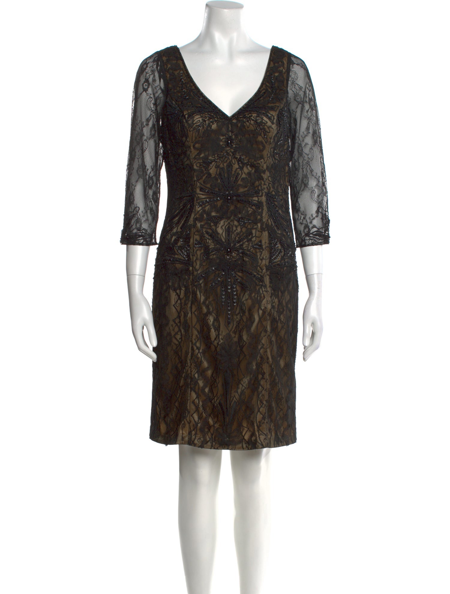 Sue Wong Printed Mini Dress