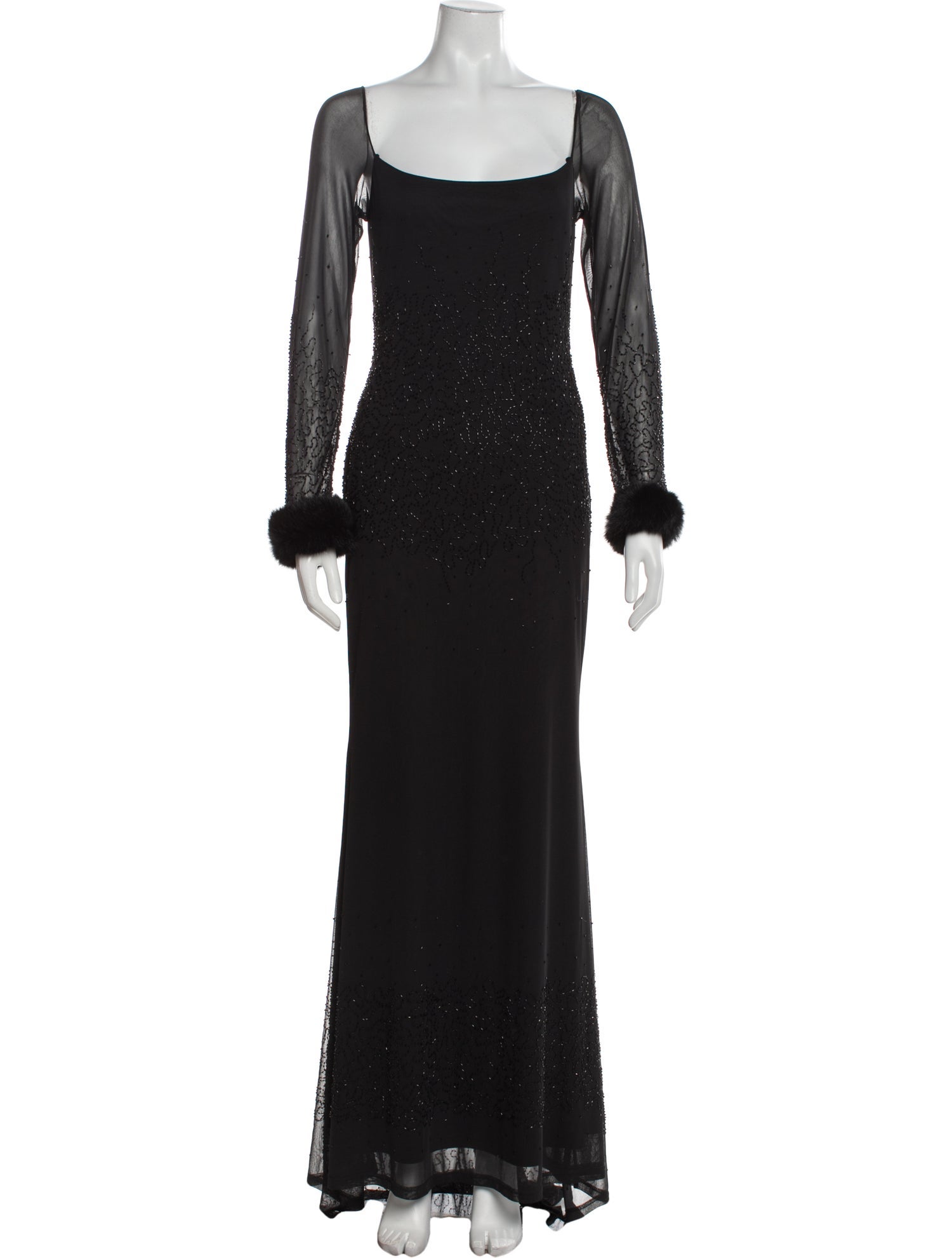 Sue Wong Square Neckline Long Dress