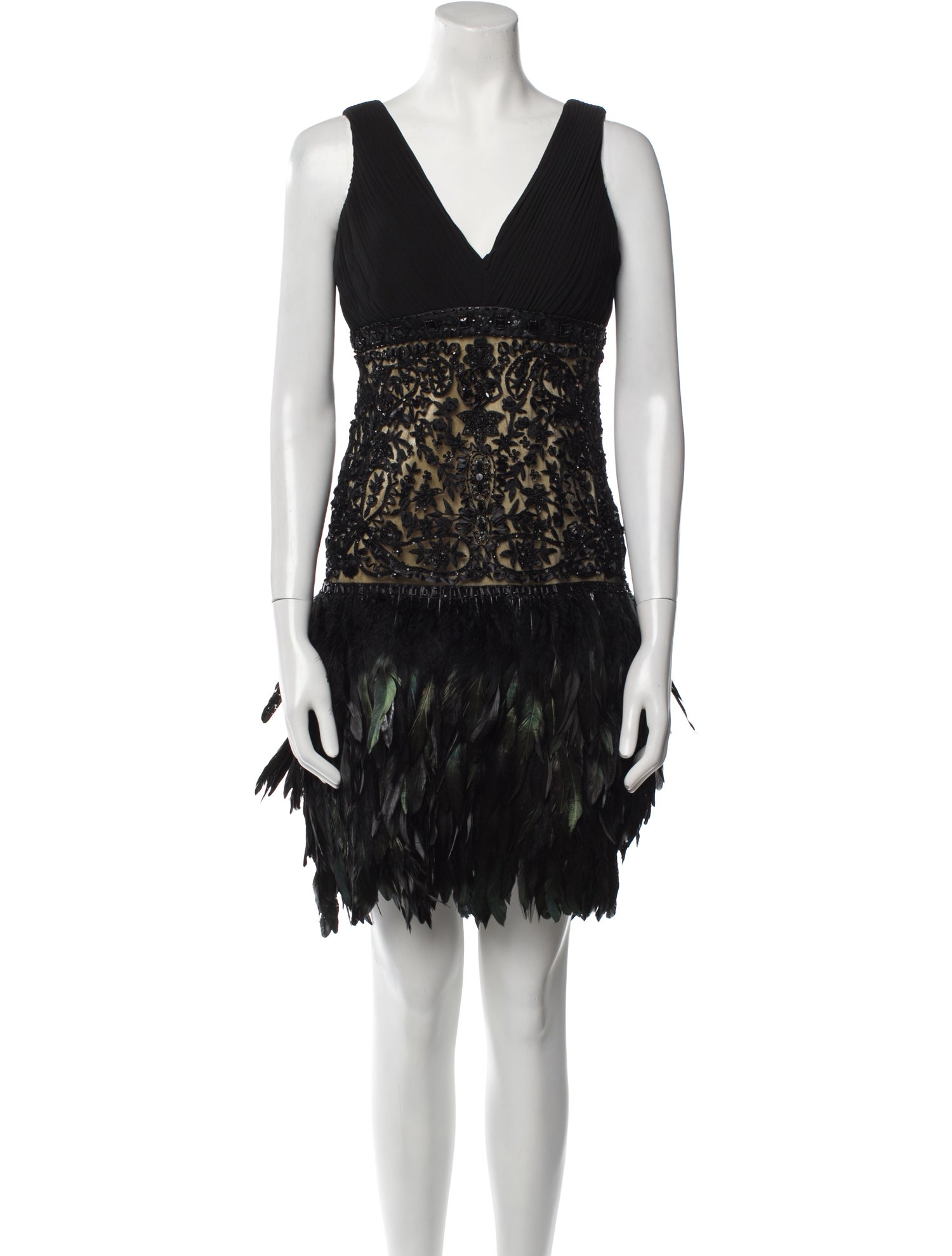 Sue Wong Lace Pattern Mini Dress w/ Tags